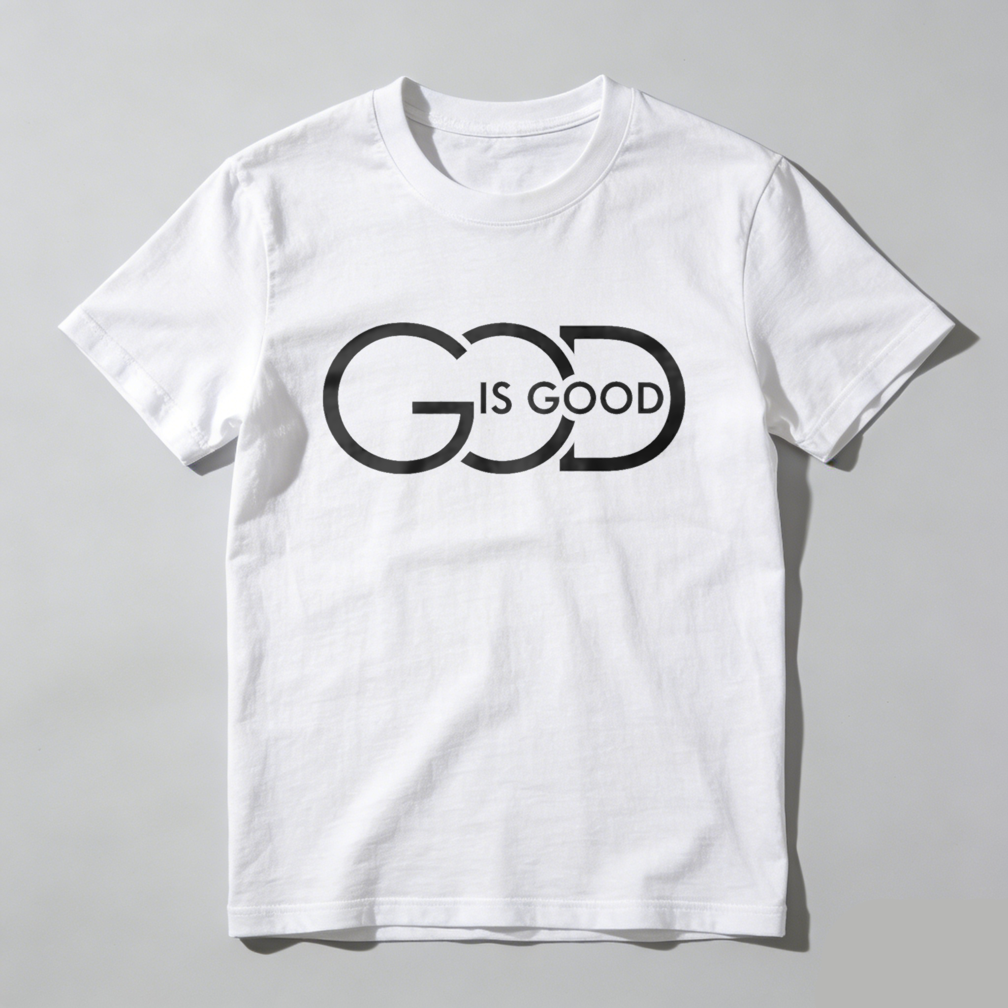 God Is Good T Shirt Made In Usa Christian Faith Statement Black Cotton Tee For Men Women Unisex Apparel