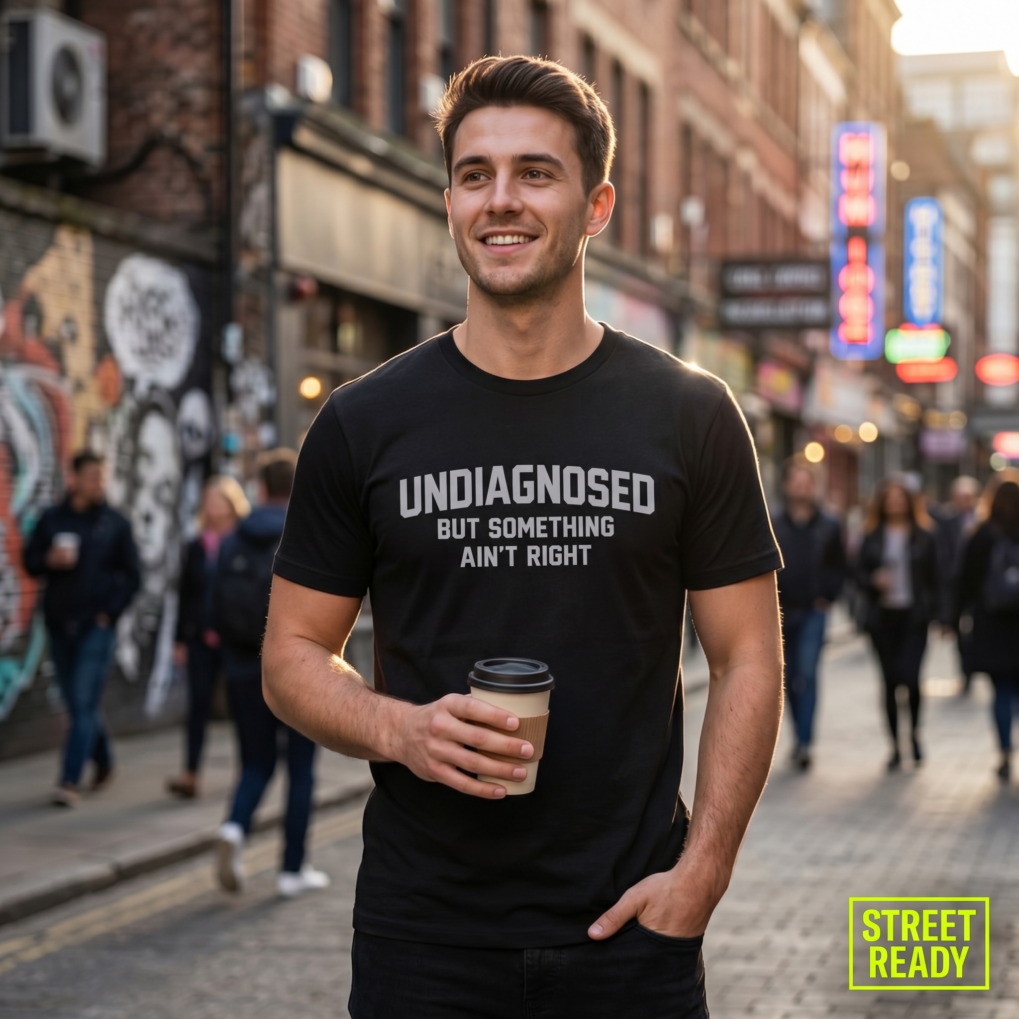 Undiagnosed But Something Ain't Right Funny Graphic T-Shirt