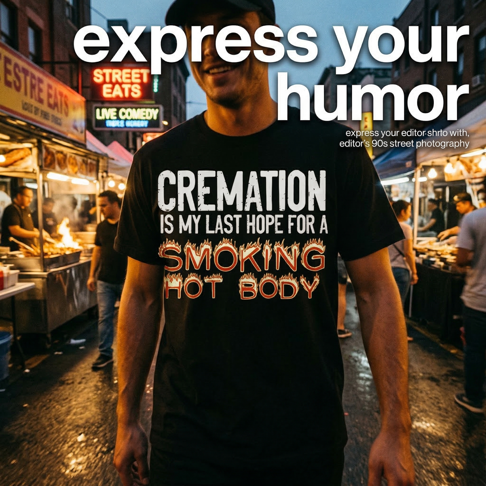 TEECURENT Cremation Is My Last Hope For A Smoking Hot Body Pure Cotton Short Sleeve T Shirt - HOT