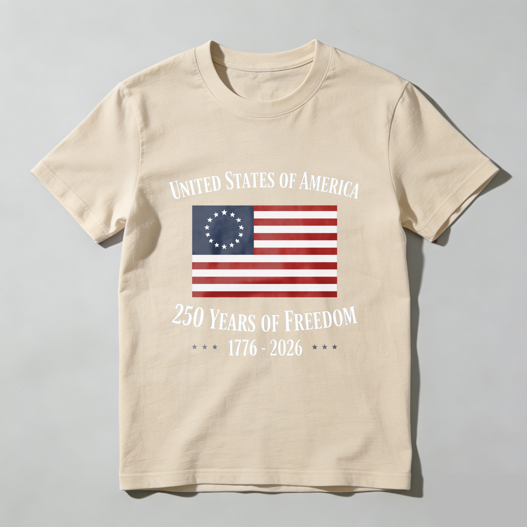 United States Of America 250 Years Of Freedom 1776 2026 American Flag T Shirt