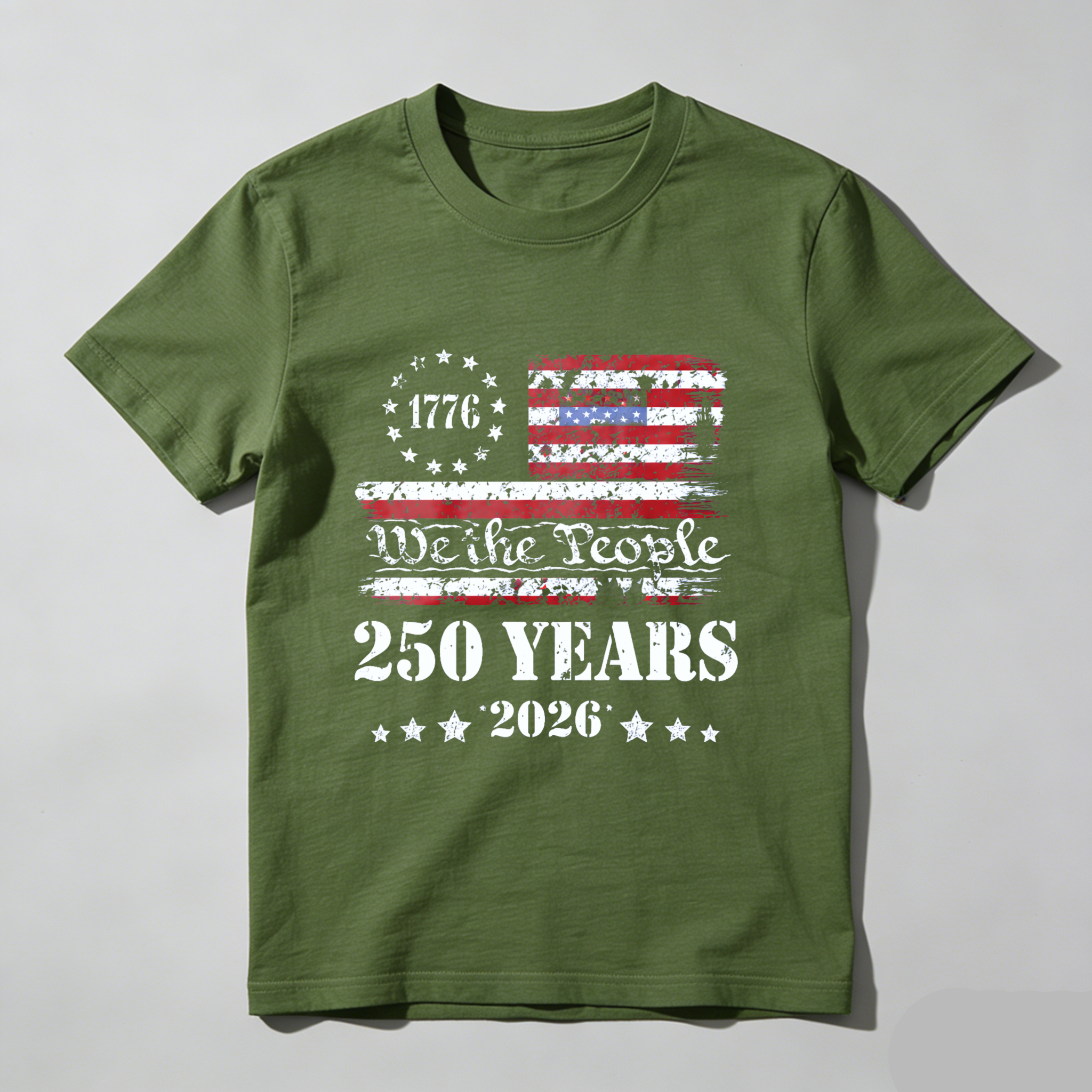 250 Years Of American Independence We The People 1776 To 2026 Usa Flag Patriotic T-Shirt