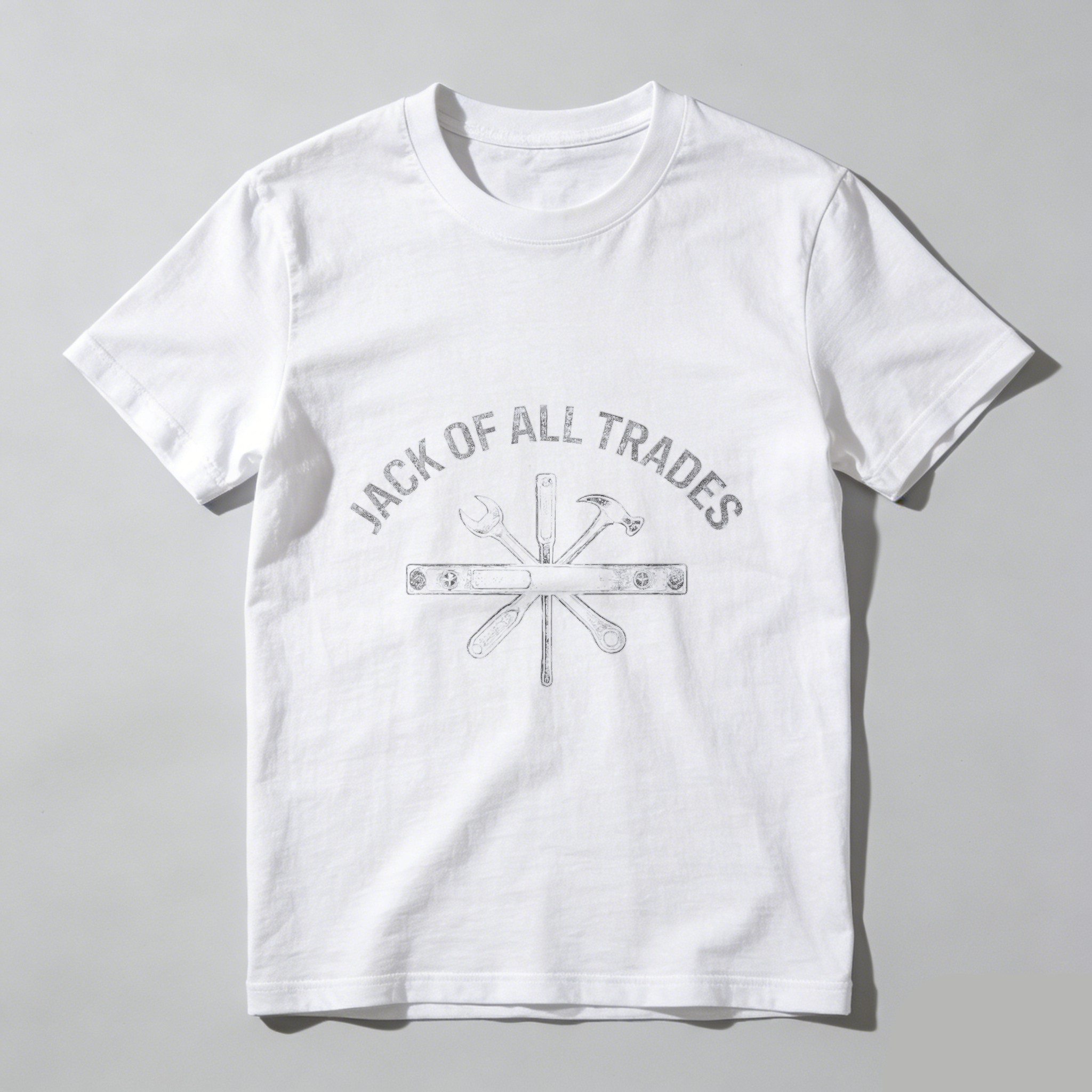 Jack Of All Trades T Shirt With Tools Graphic For Men And Women Casual Wear Workshirt Multi Skill Craftsmanship Design