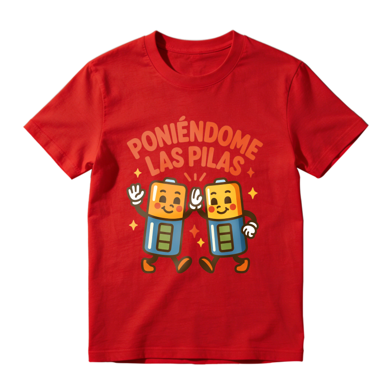 Battery Characters With Text Poniedome Las Pilas Unisex Classic T-shirt