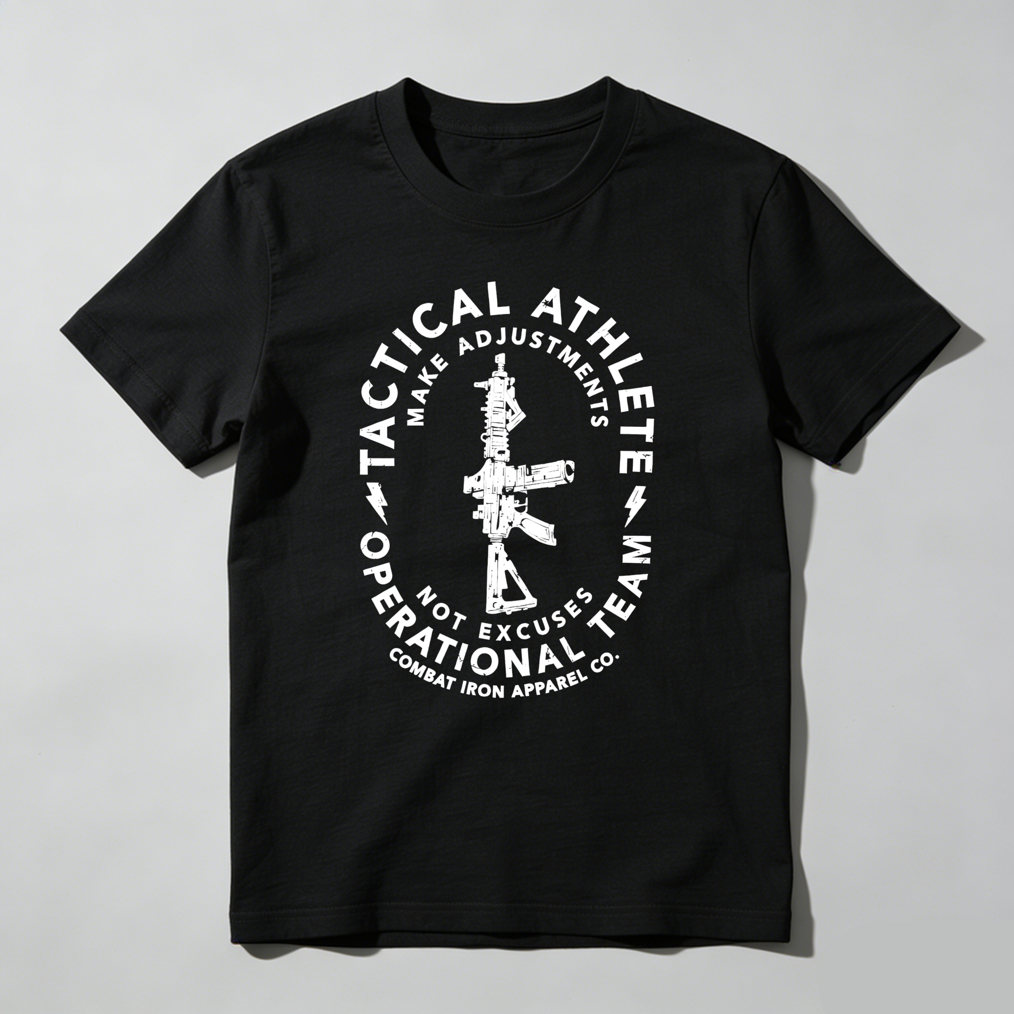 TEECURENT Tactical Athlete Operational Team Pure Cotton Short Sleeve T Shirt-TeeCurent