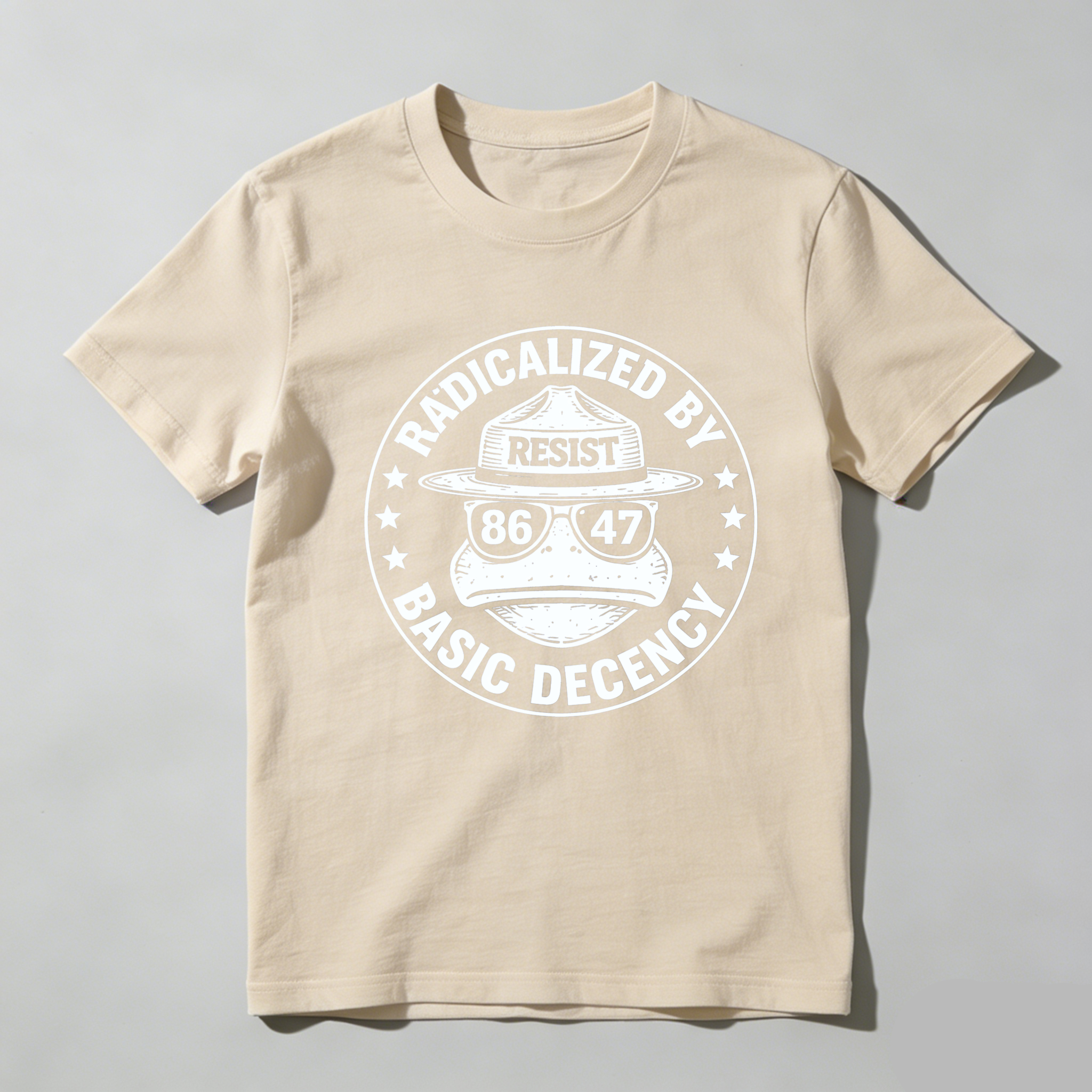 TEECURENTRadicalized By Basic Decency Resist 86 47 T Shirt-TeeCurent