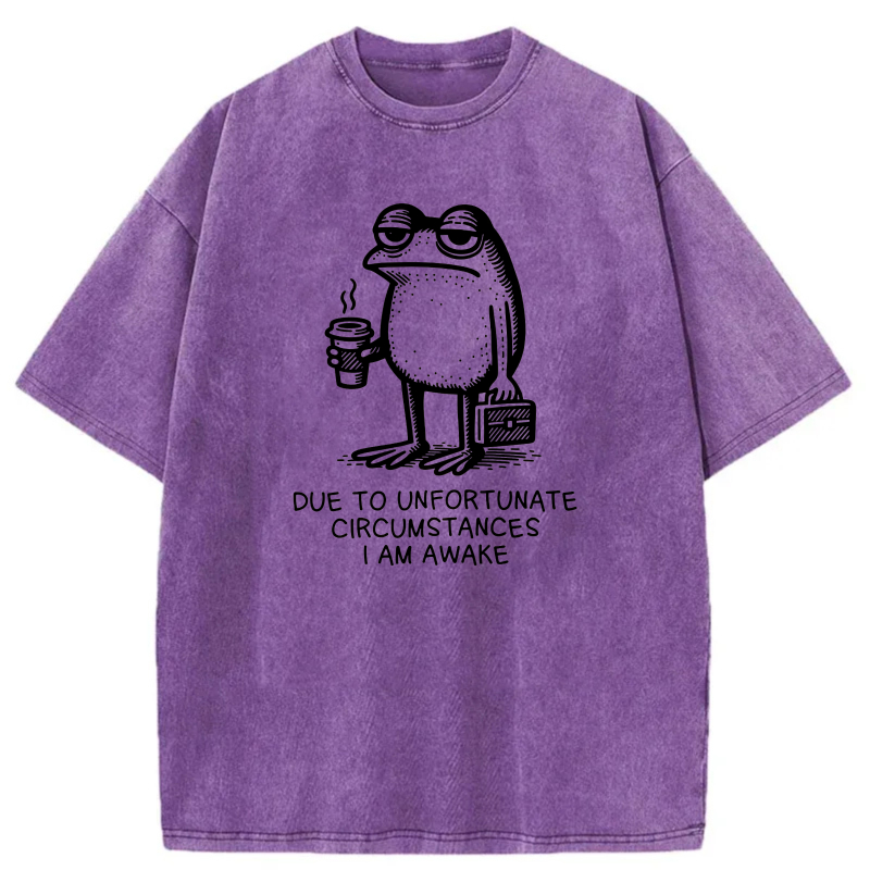 Frog Holding Coffee And Suitcase tshirt 100% cotton