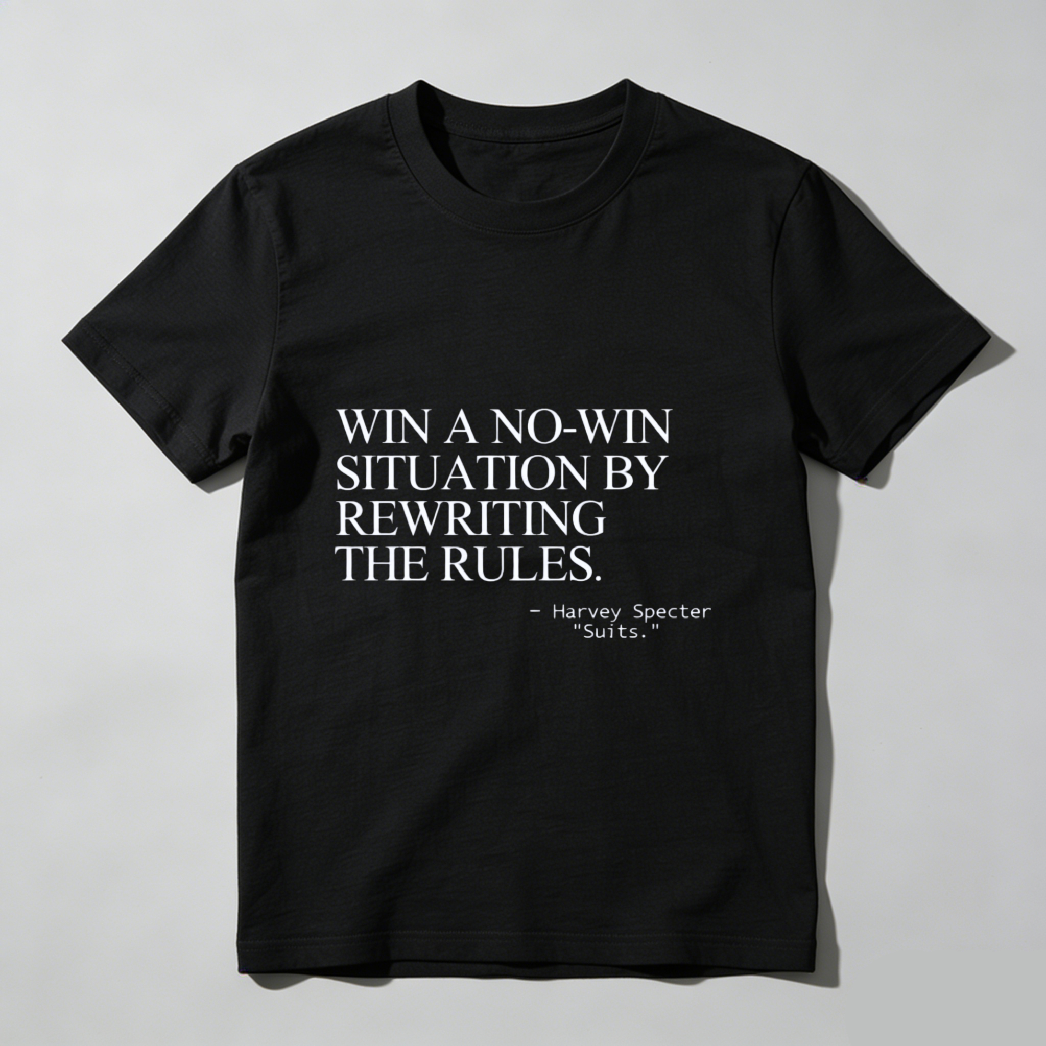 TEECURENT Harvey Specter Suits Quote Win A No Win Situation By Rewriting The Rules T Shirt