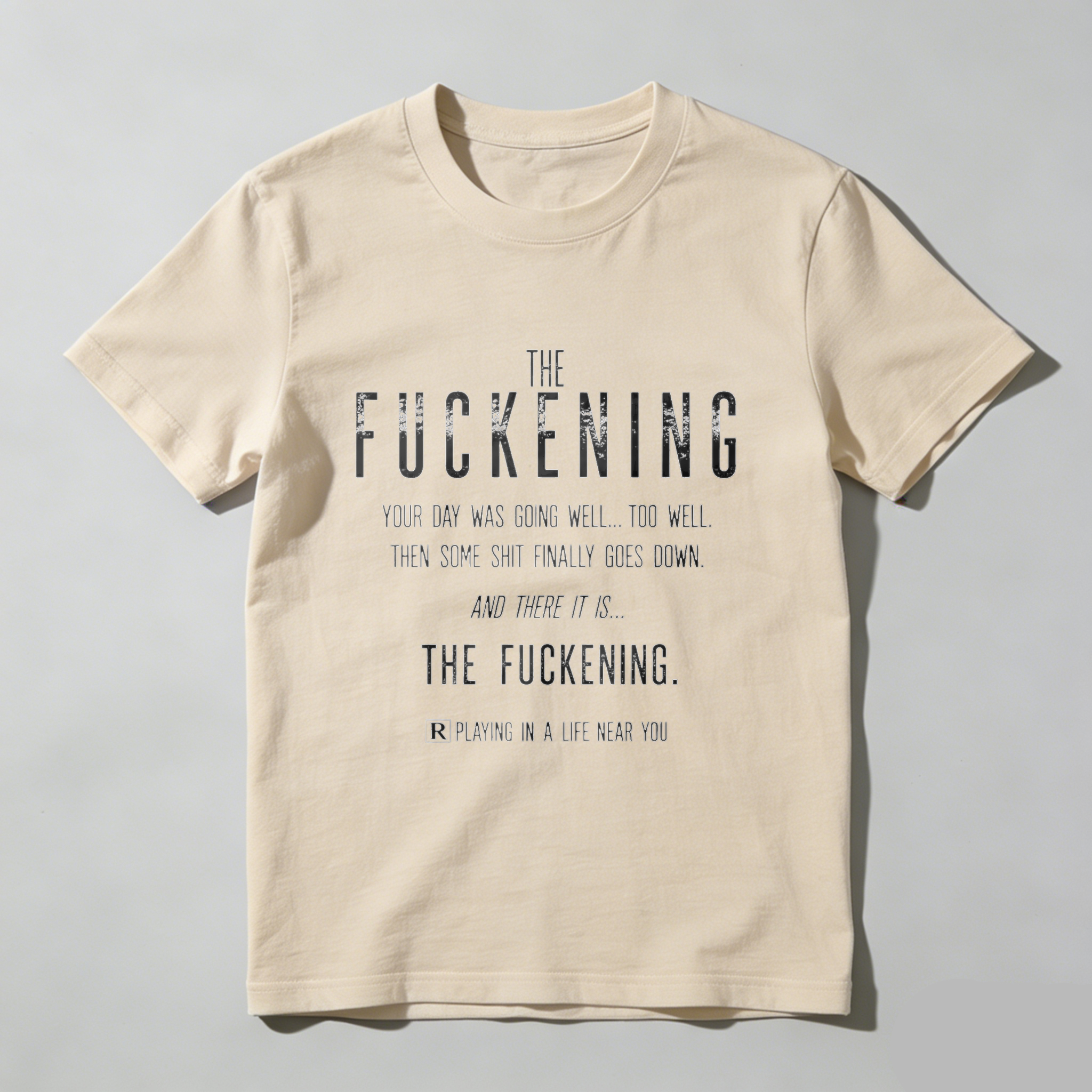TEECURENT The Fuckening T-Shirt Funny Sarcastic Humor Shirt For Men Women Relatable Life Quote Graphic Tee Black Casual Wear