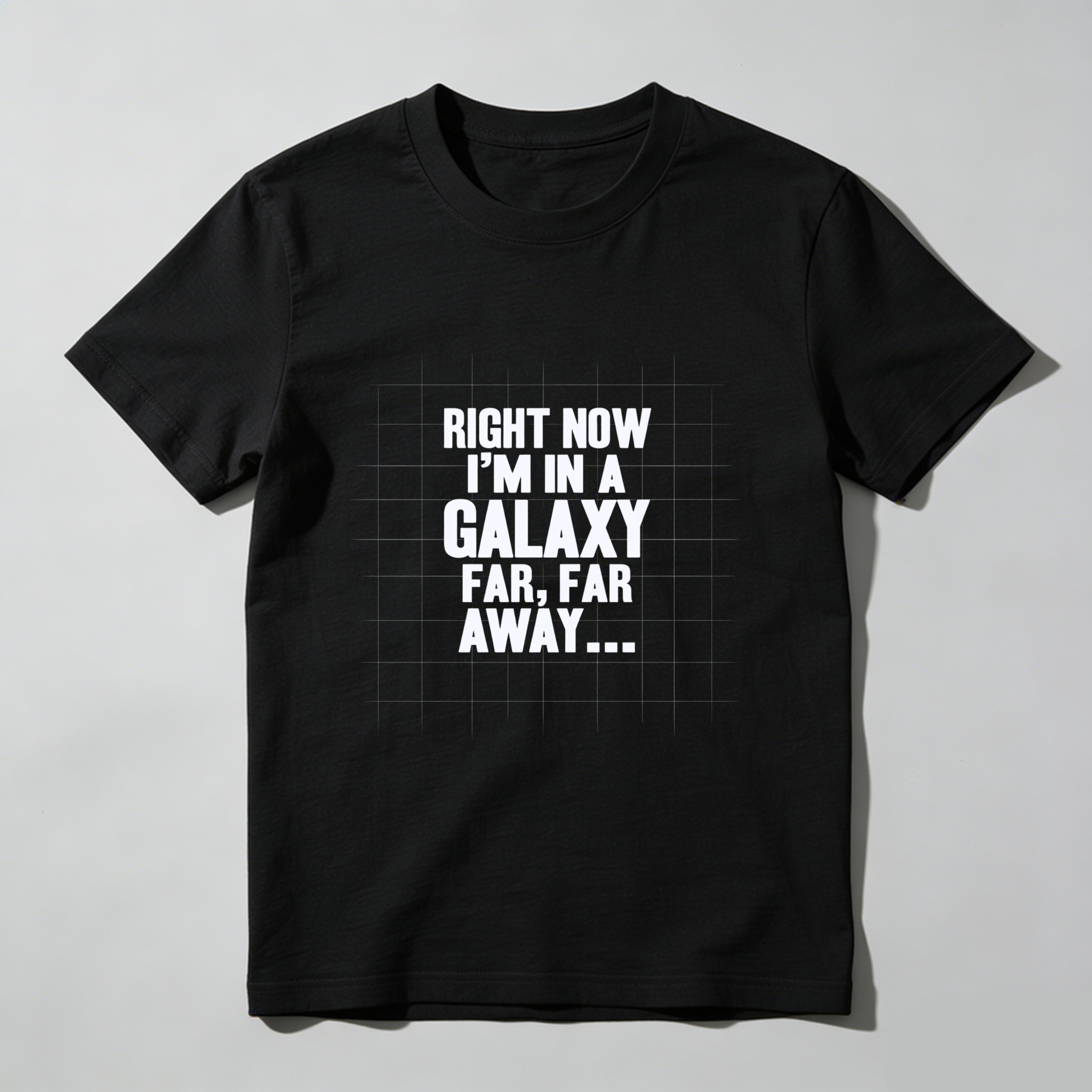 TEECURENT Right Now Im In A Galaxy Far Far Away T Shirt Star Wars Inspired Funny Quote Graphic Tee For Men Women Unisex Casual Wear WOMEN