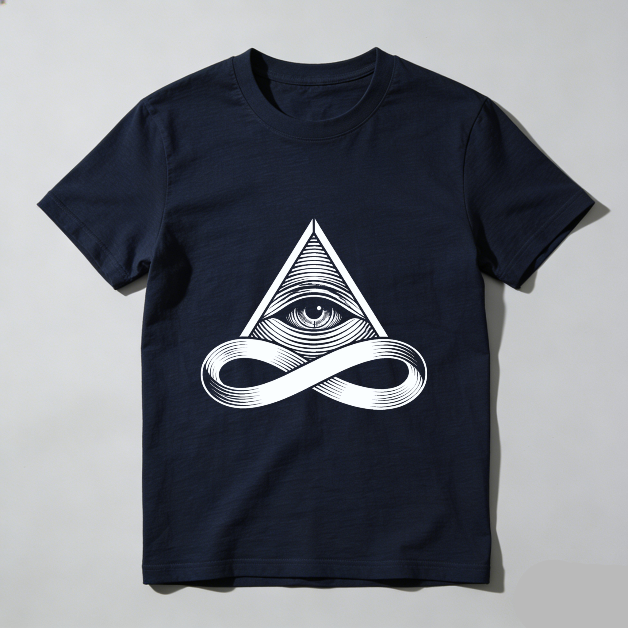 TEECURENT  All Seeing Eye And Infinity Symbol TEECURENT
