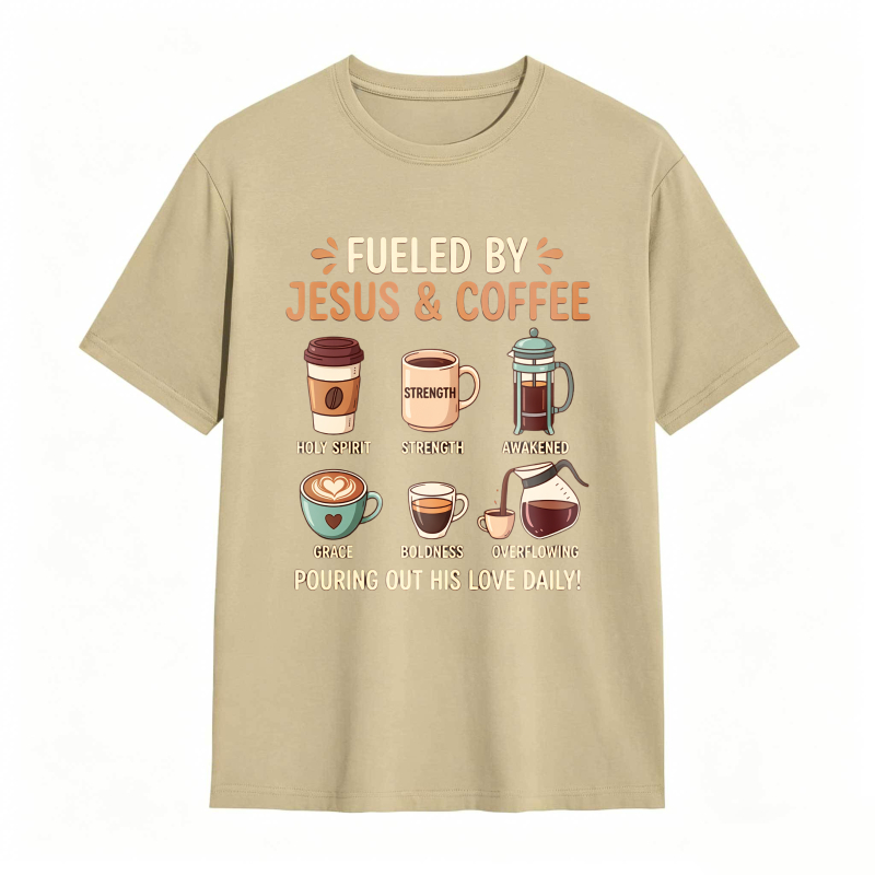 Fueled by Jesus and Coffee T-shirt