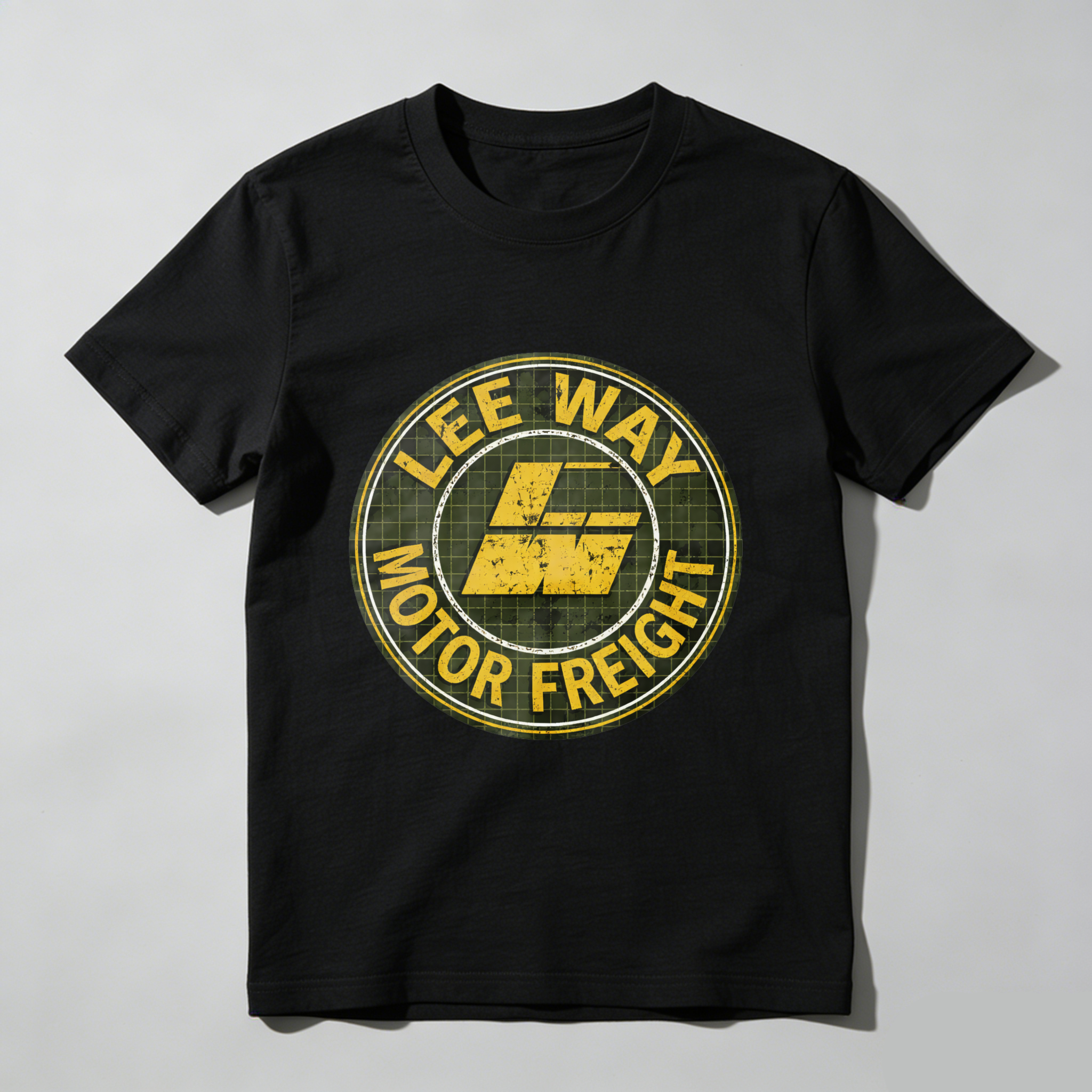Lee Way Motor Freight Logo T Shirt Black Classic Fit Men Women Unisex Apparel Transportation Trucking Fan Gift