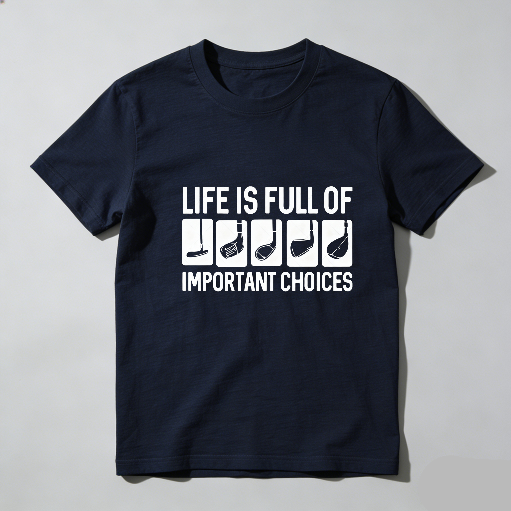 TEECURENT Life Is Full Of Important Choices Pure Cotton Short Sleeve T Shirt-TeeCurent