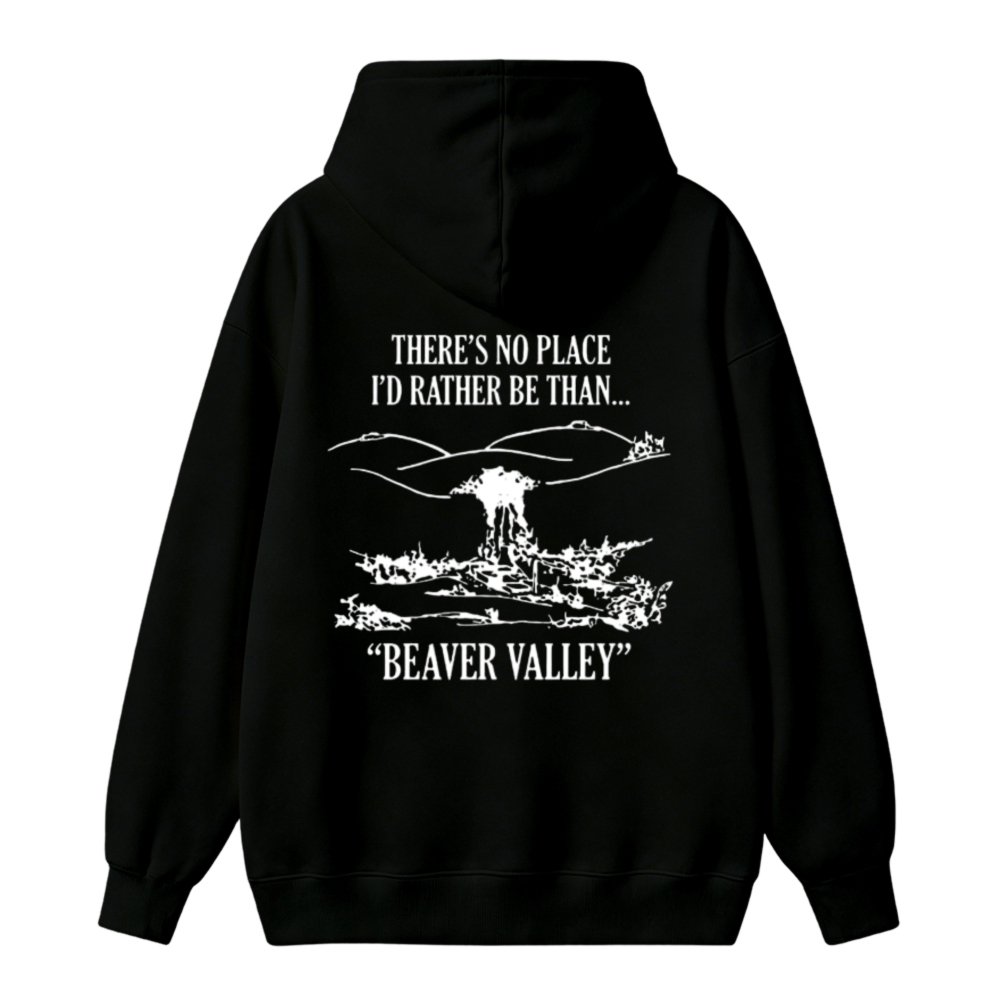 Theres No Place Id Rather Be Than Beaver Valley Landscape Graphic Unisex Classic Hoodie