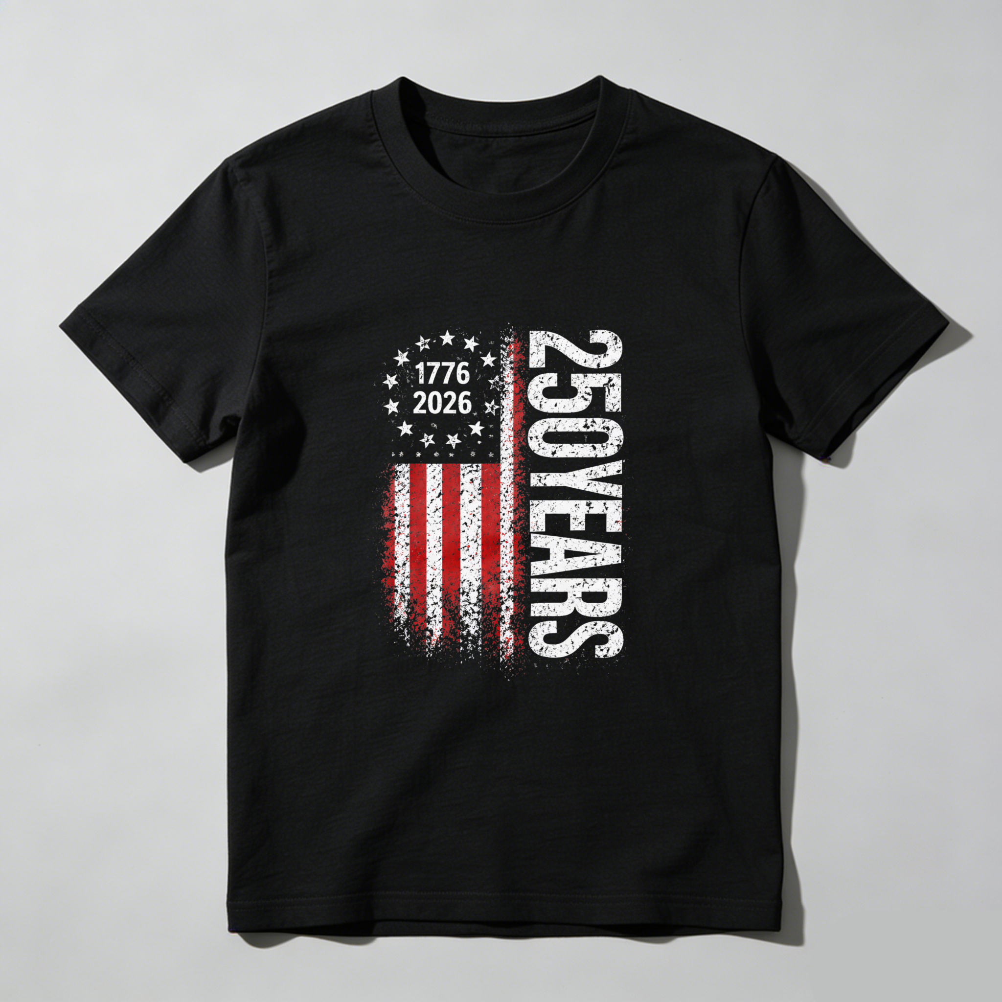 250 Years America Independence Day 1776 2026 Usa Flag Patriotic T-Shirt