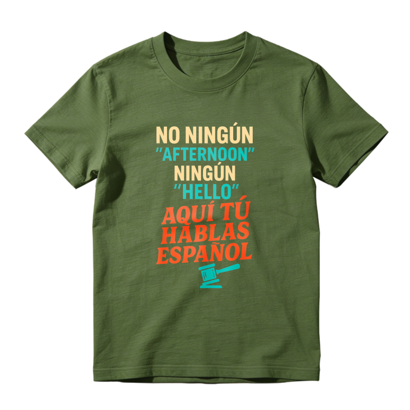 No Ninguin Afternoon Ningun Hello Aqui Tu Hablas Espanol Unisex Classic T-shirt