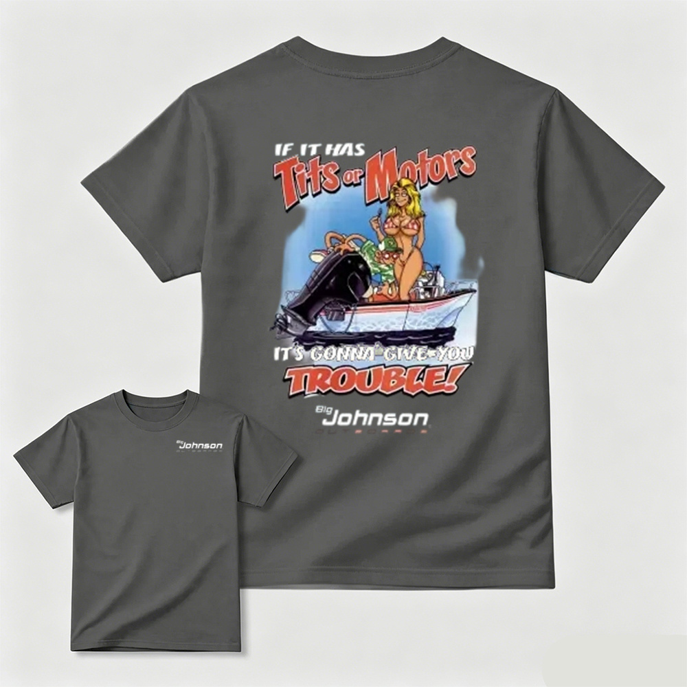 Basic Soft Retro Funny Boating Graphic T-Shirt