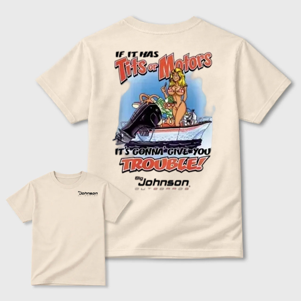 Basic Soft Retro Funny Boating Graphic T-Shirt
