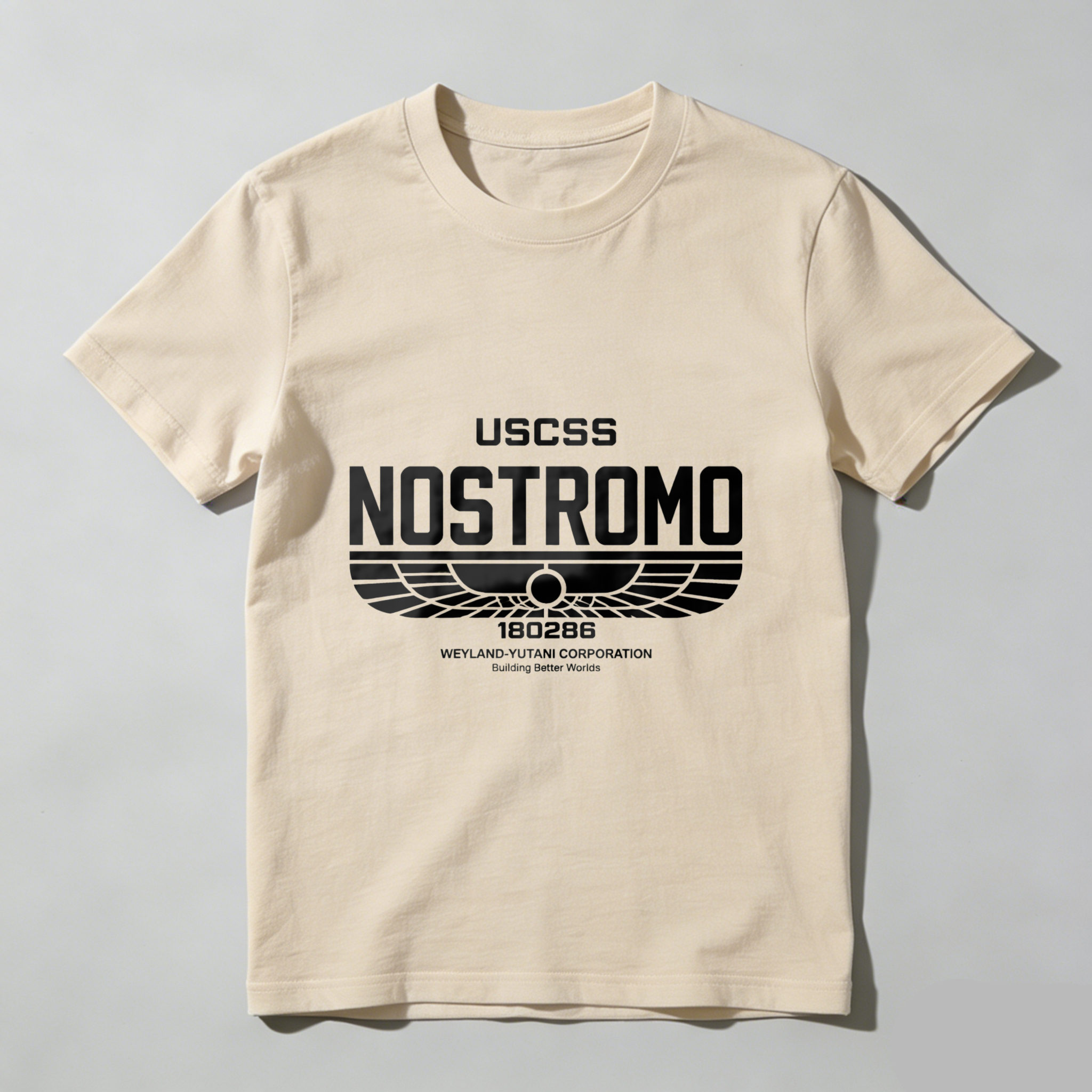 TEECURENT Uss Nostromo T Shirt Alien Movie UsCSS Nostromo 190286 Weyland Yutani Corporation Crew Uniform Shirt