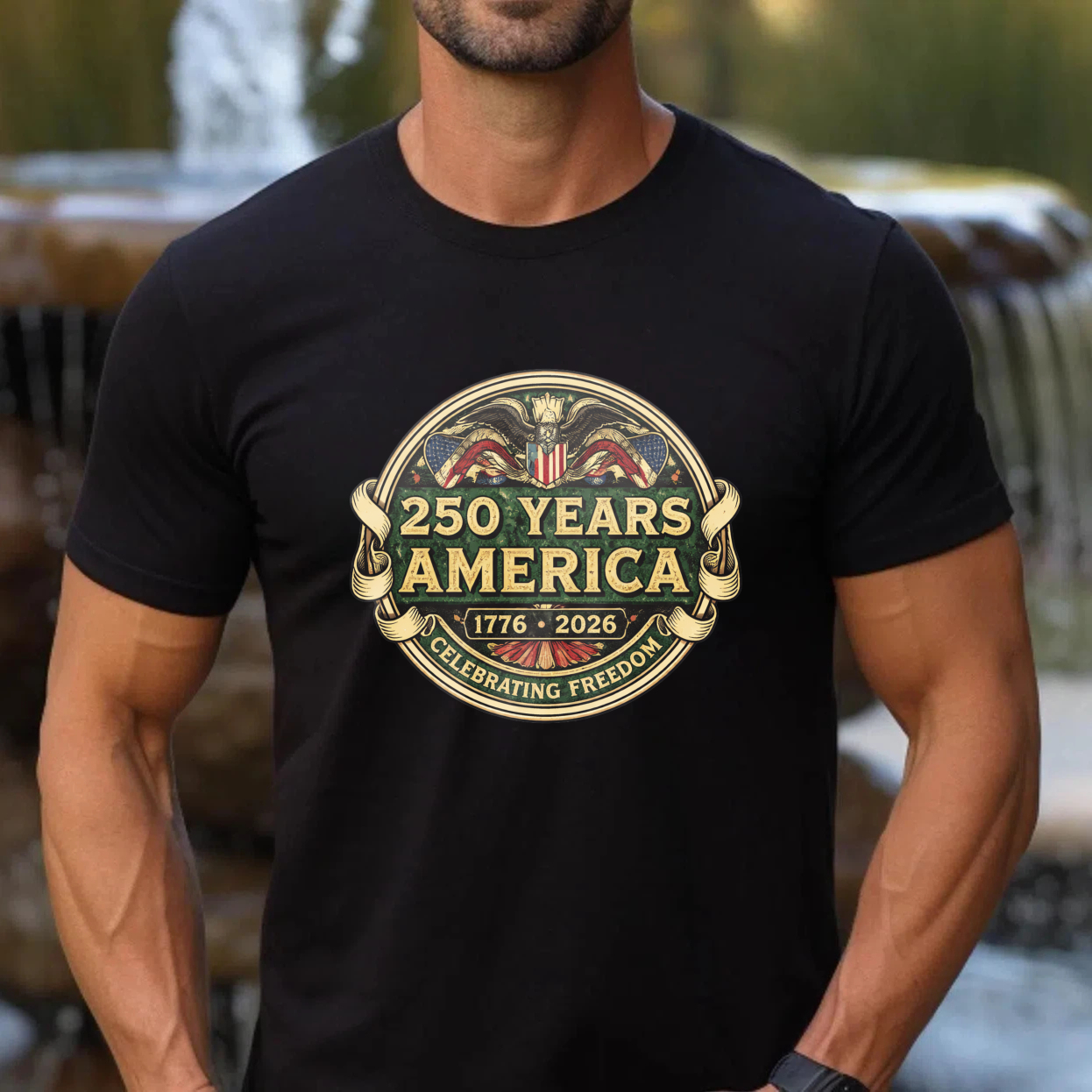 250 Years America 1776 2026 Celebrating Freedom Independence Day Patriotic T Shirt