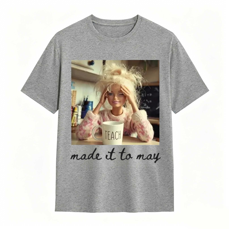 Comfort Colors Last Day of School Teacher Doll Face Meme Shirt