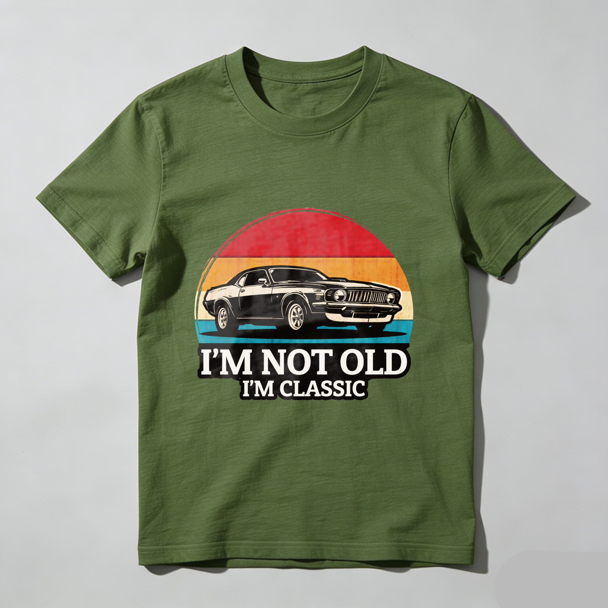 I M Not Old I M Classic Vintage Car T Shirt Retro Muscle Car Design For Men And Women Unisex Fashion Top
