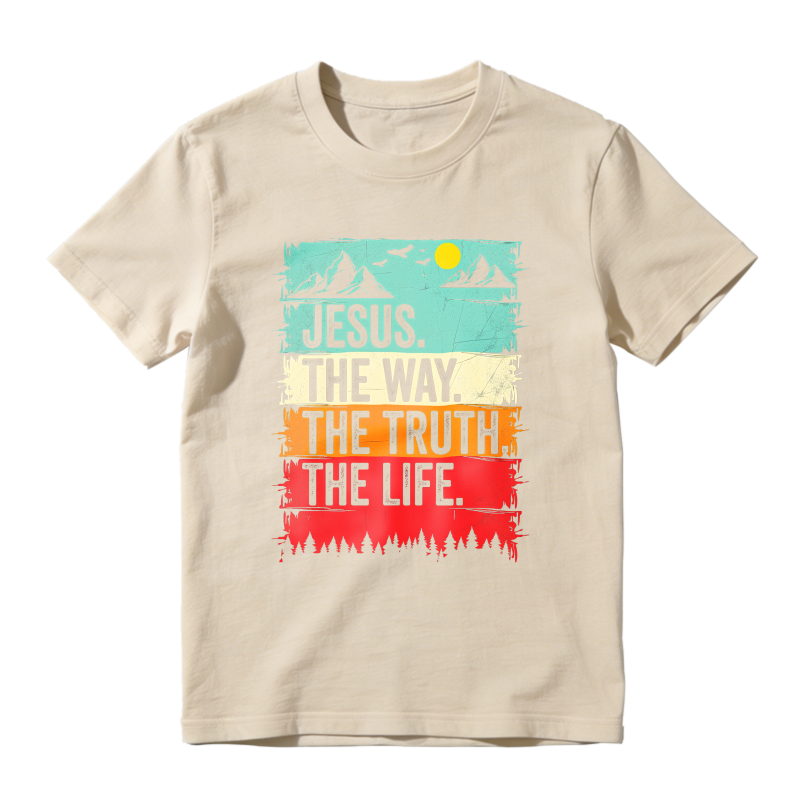 Dorawear™ Jesus The Way The Truth The Life Mountain Landscape Unisex Classic T-shirt