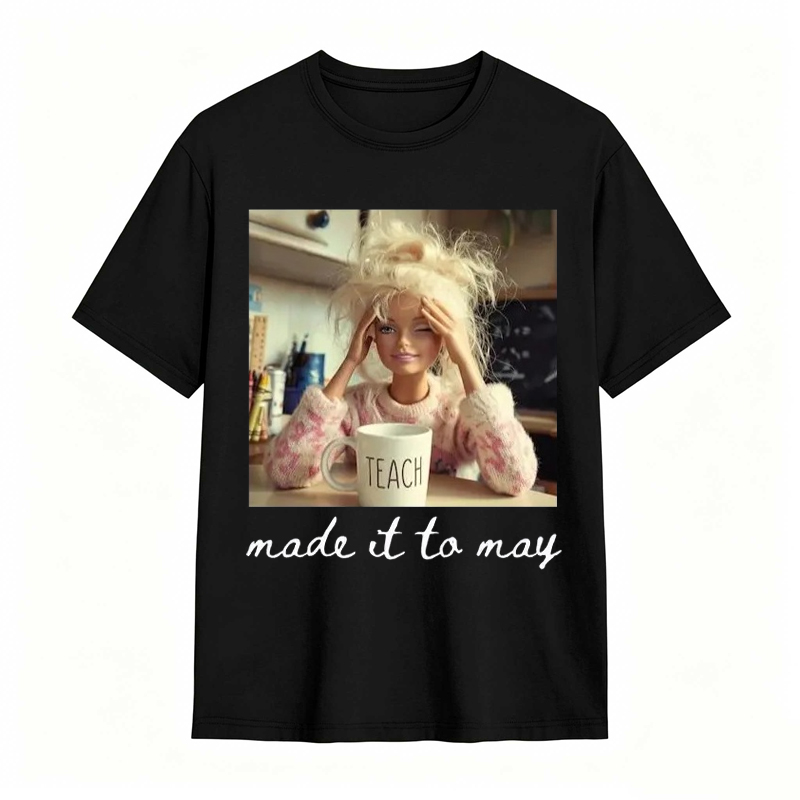 Comfort Colors Last Day of School Teacher Doll Face Meme Shirt