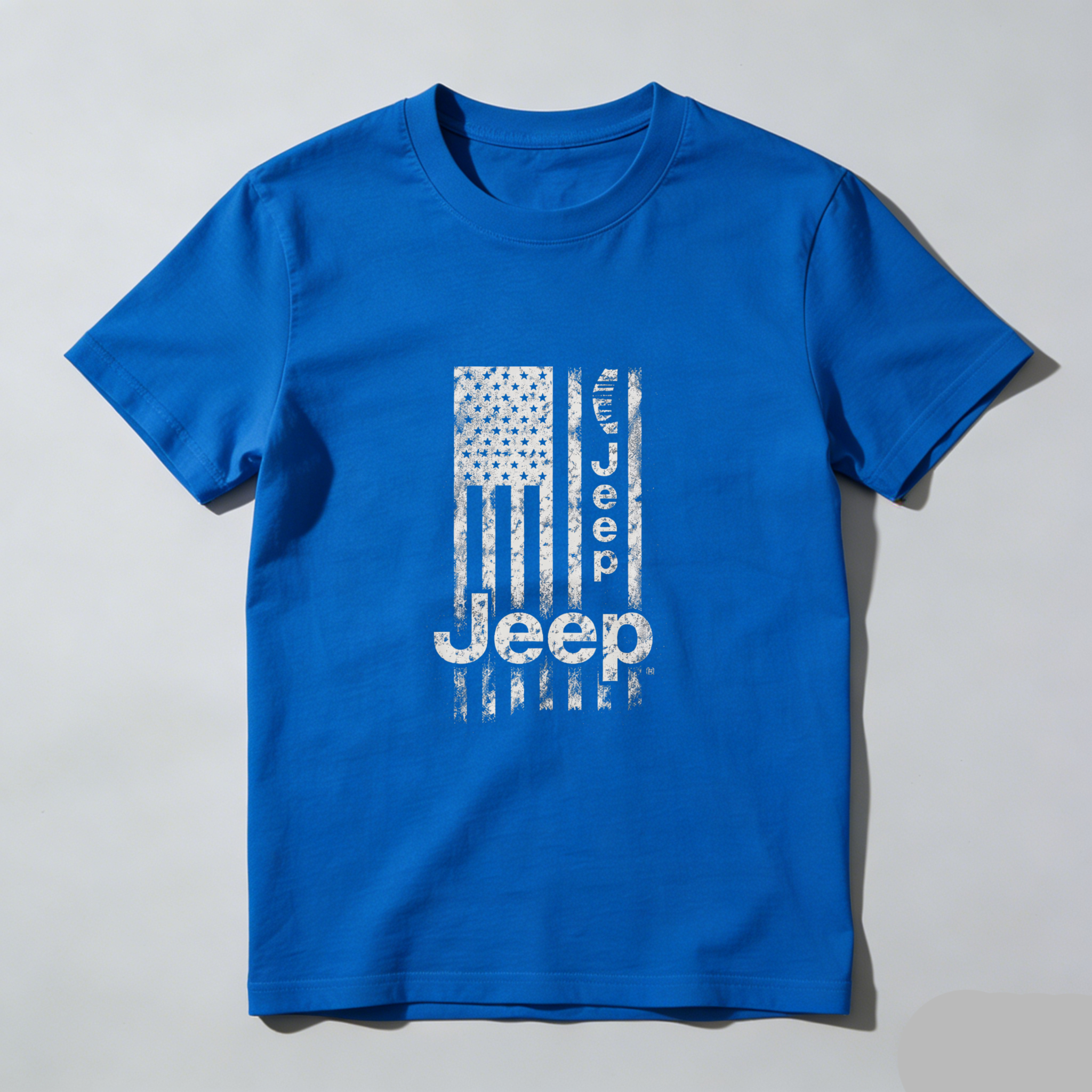Jeep American Flag T-Shirt Black Men's Casual Graphic Tee With Distressed Usa Design And Jeep Logo For Outdoor Adventure Enthusiasts