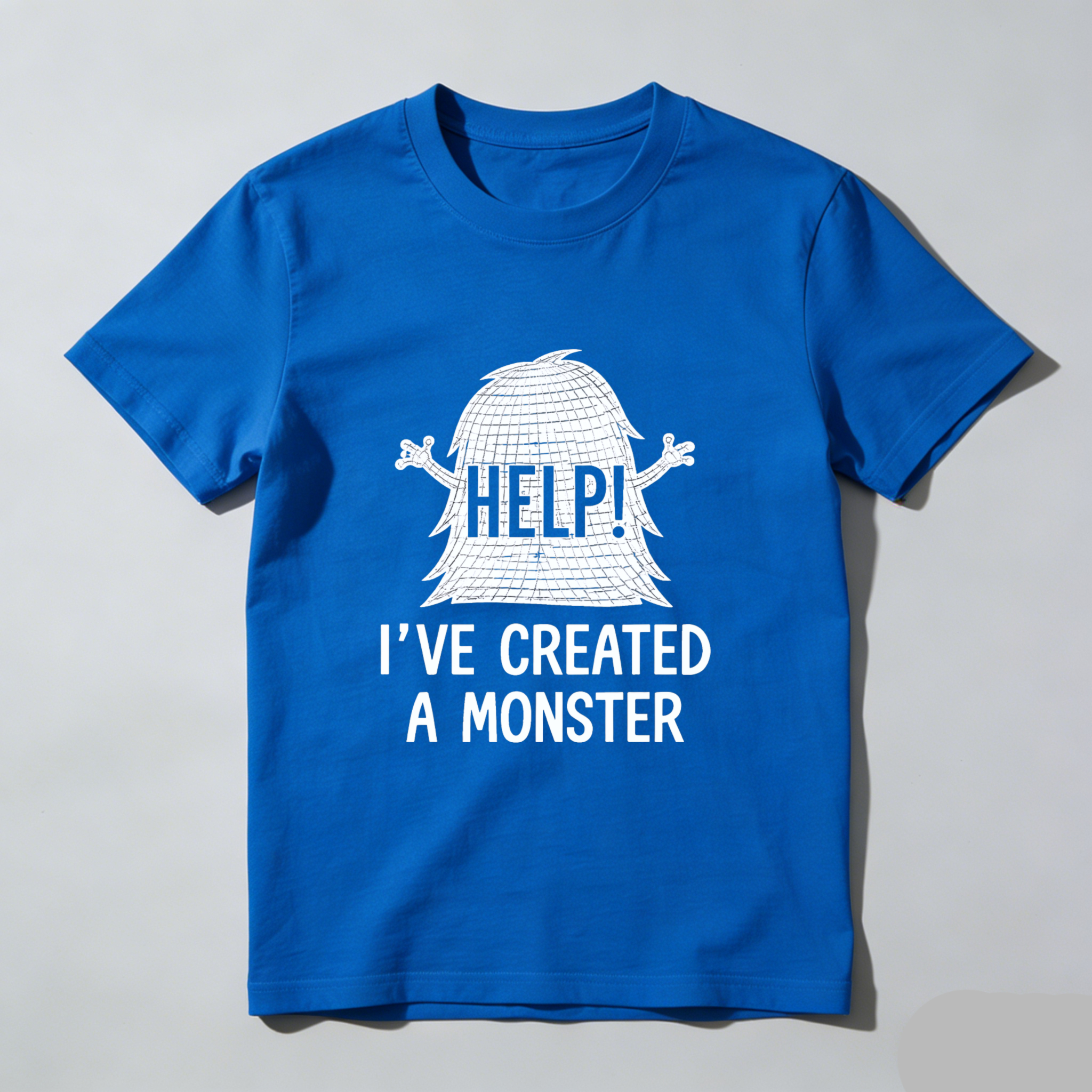 TEECURENT Help Ive Created A Monster Halloween Shirt Funny T-Shirt For Men Women Spooky Costume Party Gift WOMEN