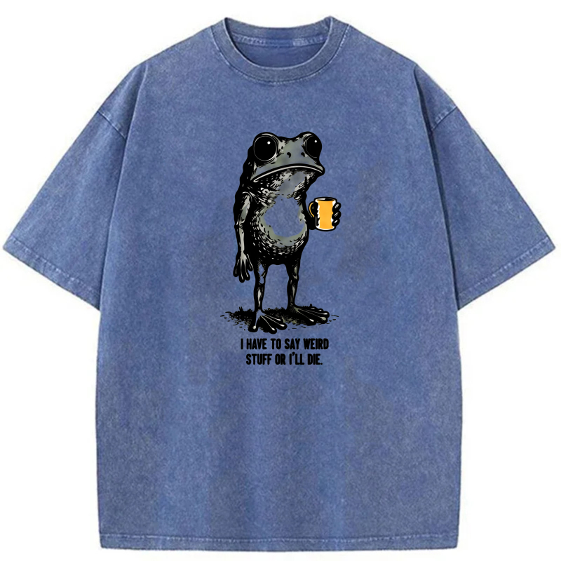 Frog Holding Beer With Text Below tshirt 100% cotton