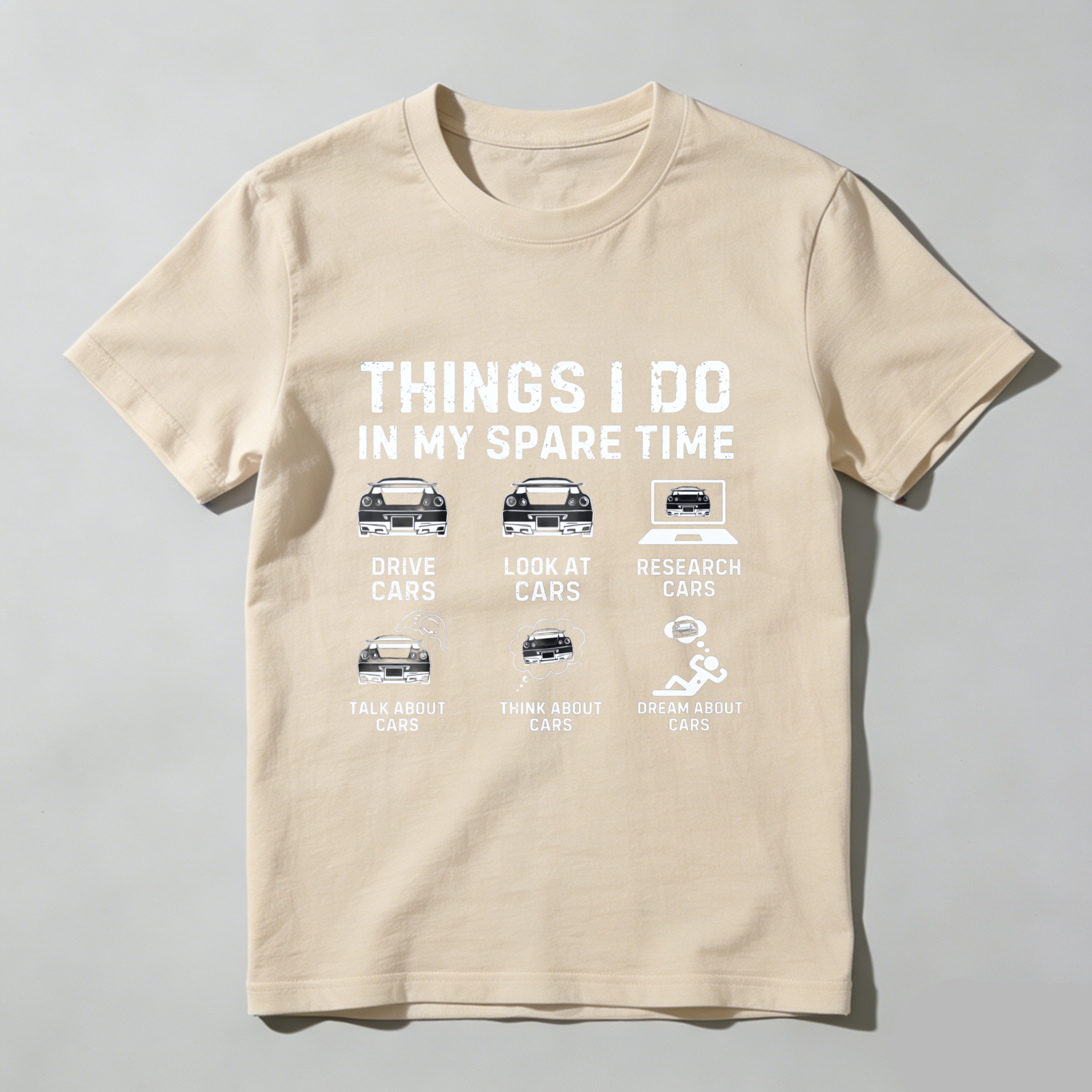 Things I Do In My Spare Time Car Enthusiast T-Shirt For Men And Women Automotive Lover Gift Idea With Fun Car Related Activities Design