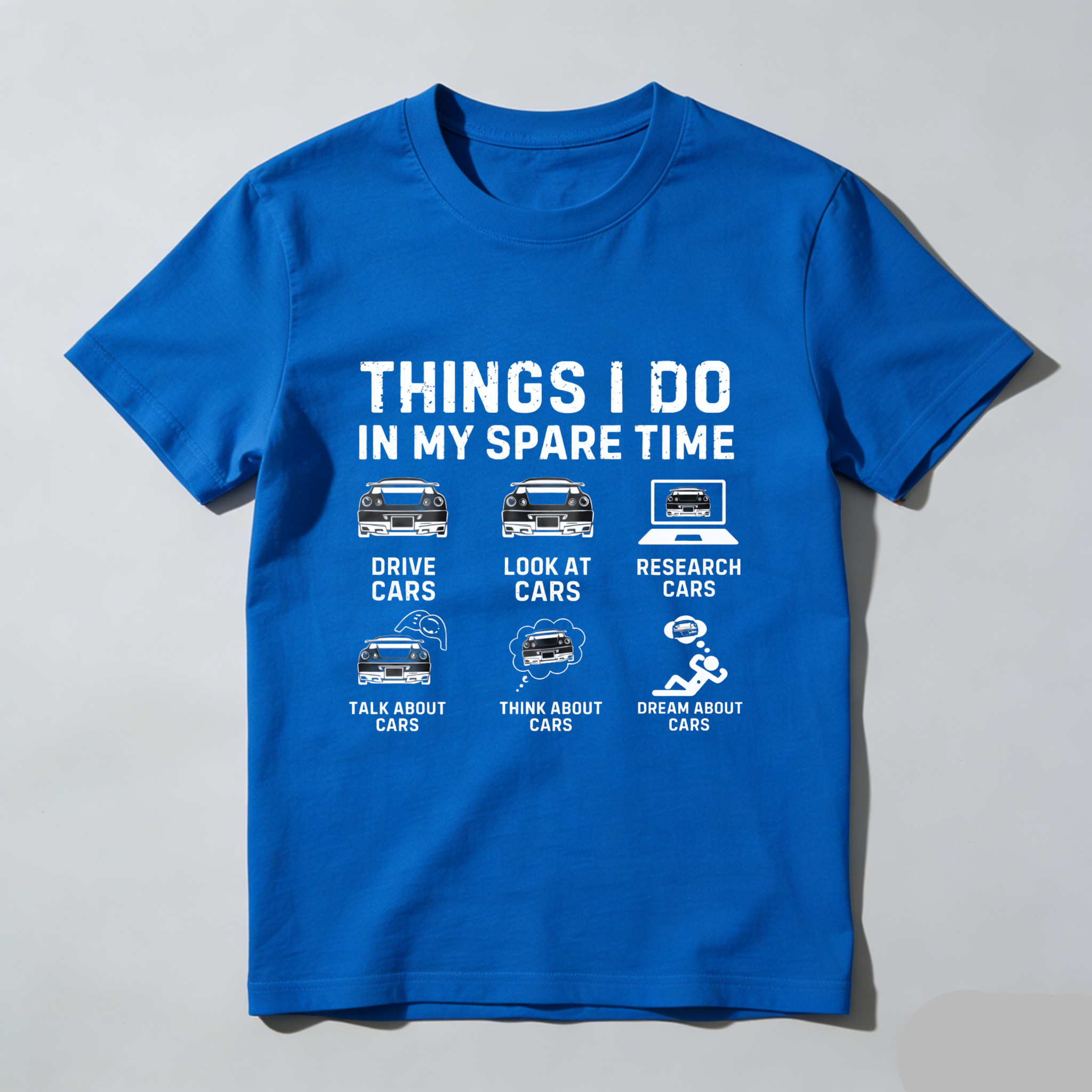Things I Do In My Spare Time Car Enthusiast T-Shirt For Men And Women Automotive Lover Gift Idea With Fun Car Related Activities Design