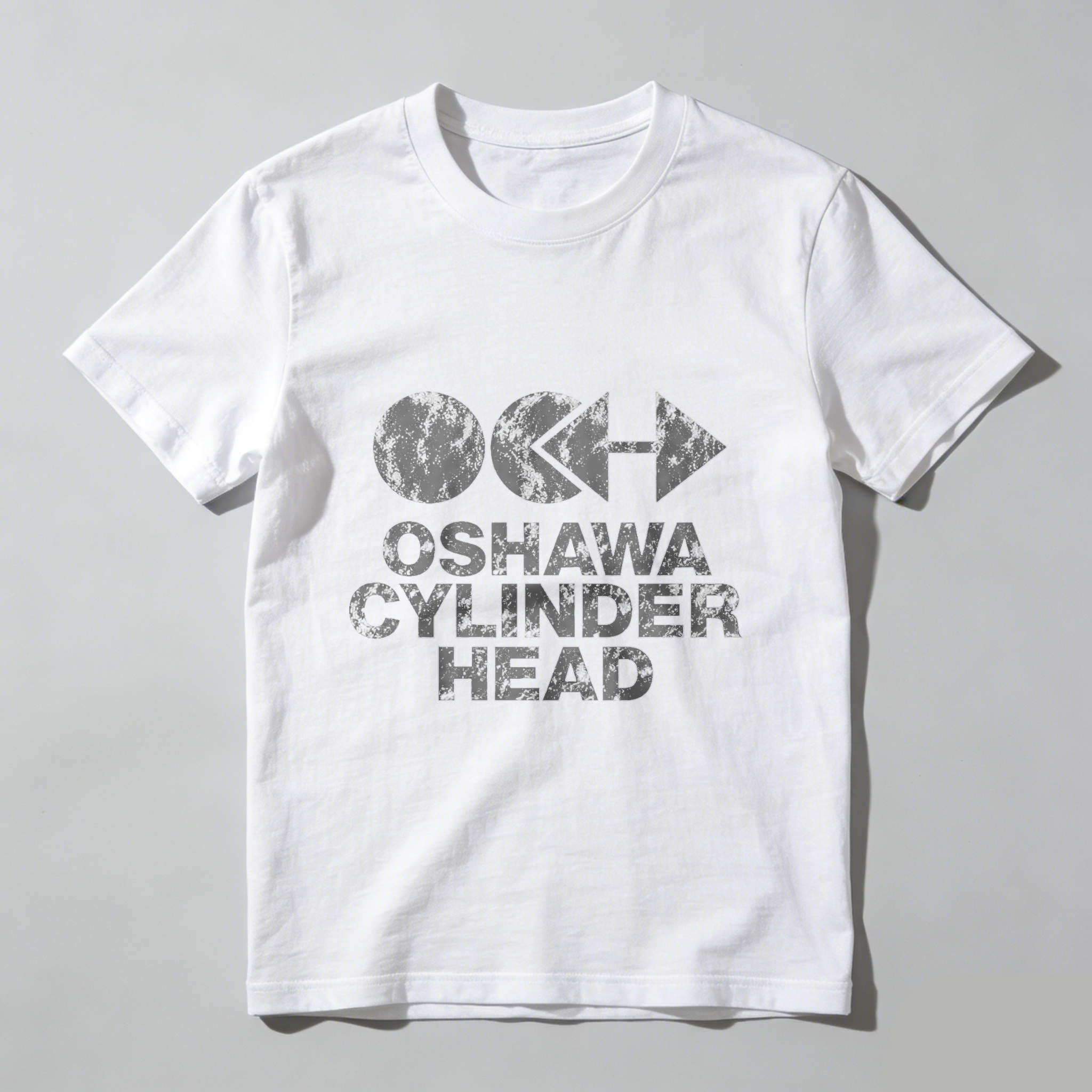 Oshawa Cylinder Head T Shirt Automotive Enthusiast Gift Black Cotton Tee