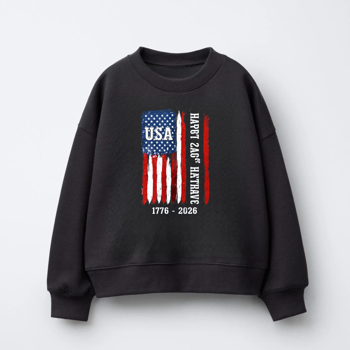 Usa Flag Sweatshirt Happy 240th Birthday 1776 2026 American Independence Day Celebration Crewneck Pullover