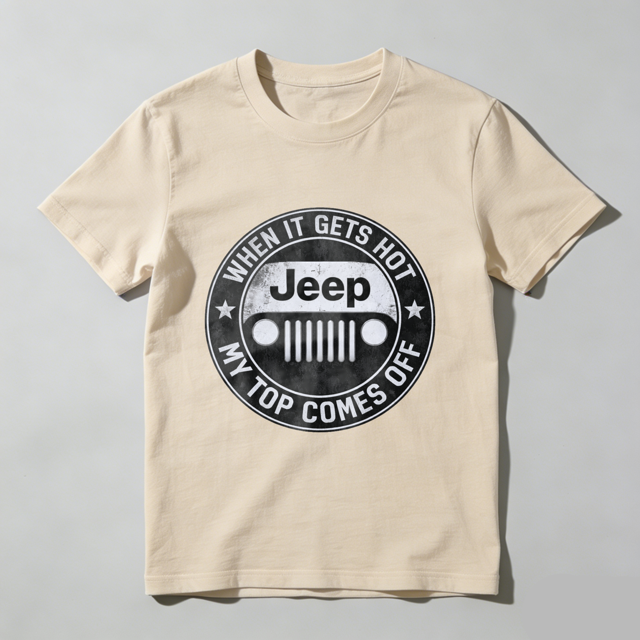 When It Gets Hot My Top Comes Off Jeep T Shirt For Jeep Lovers And Outdoor Enthusiasts