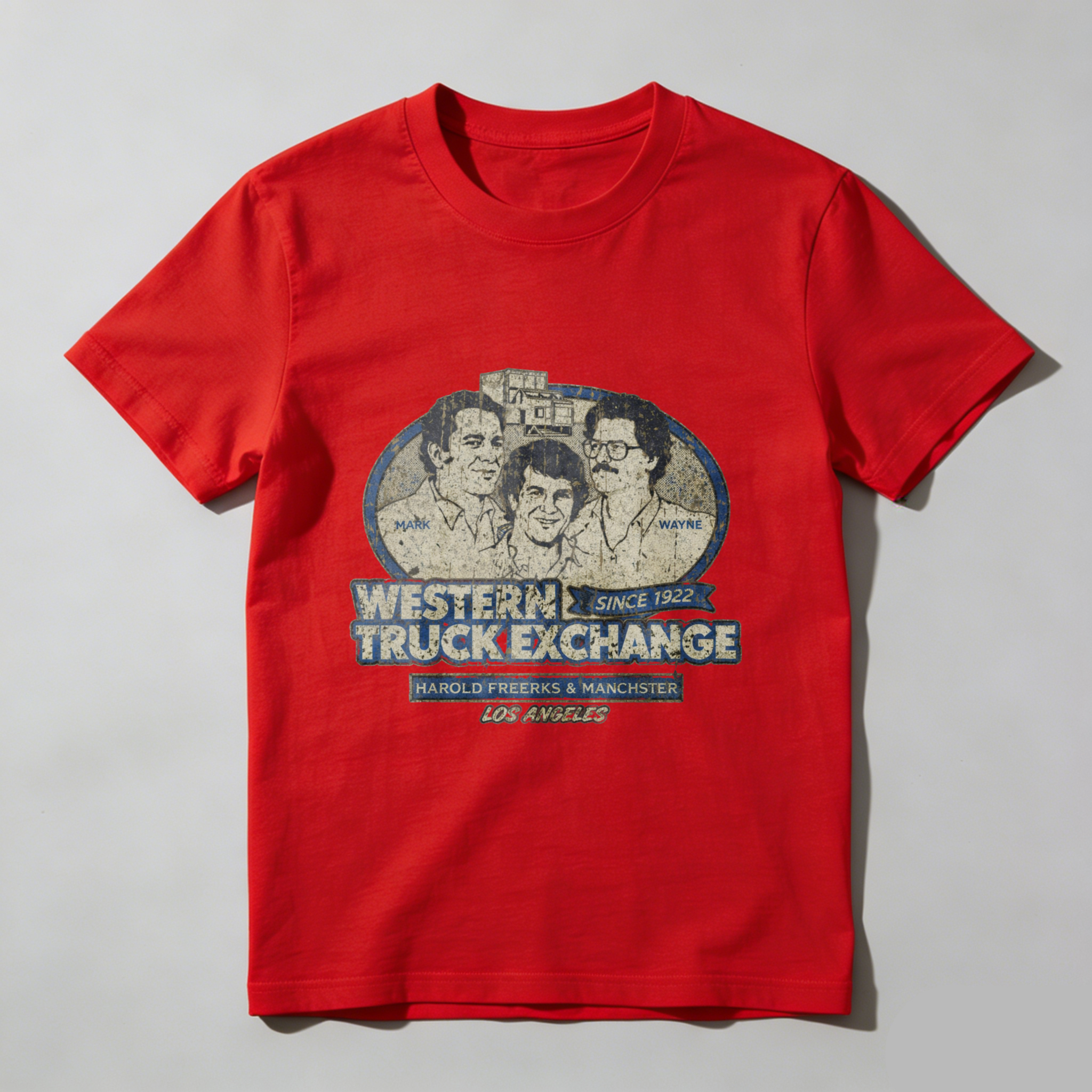 Western Truck Exchange Since 1952 Harold Freerks Manchester Los Angeles Vintage T Shirt