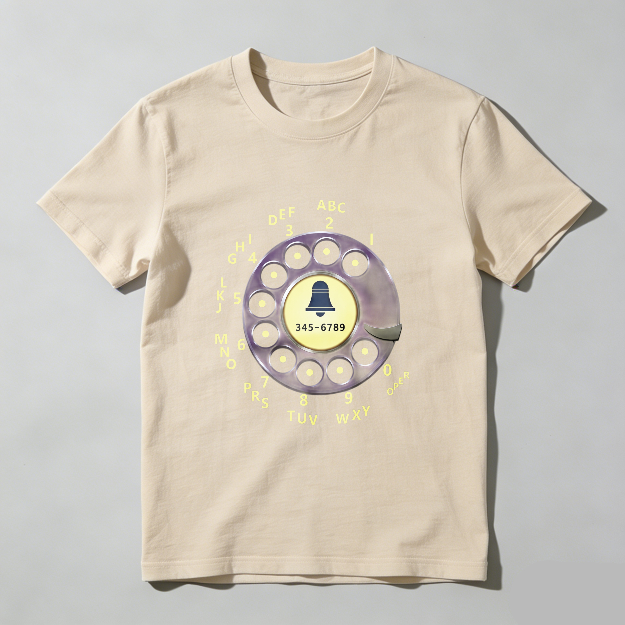 Retro Rotary Dial Phone T-Shirt Vintage Telephone Design Made In Usa
