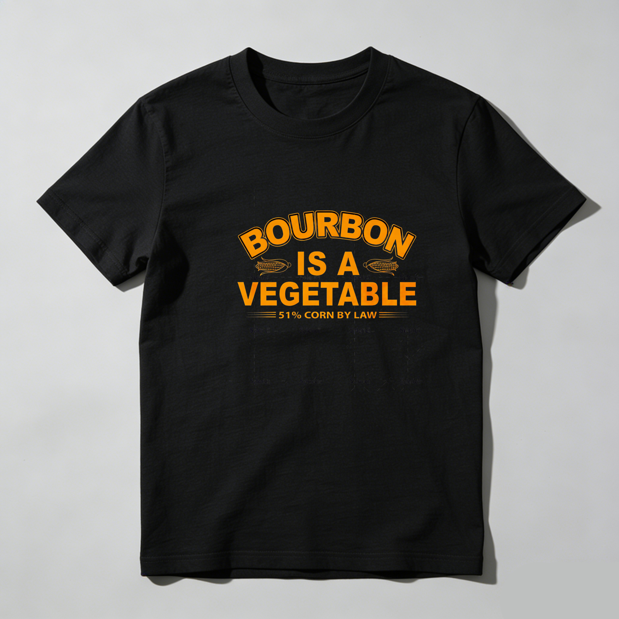 TEECURENT Bourbon Is A Vegetable 51 Percent Corn By Law Pure Cotton Short Sleeve T Shirt-TeeCurent