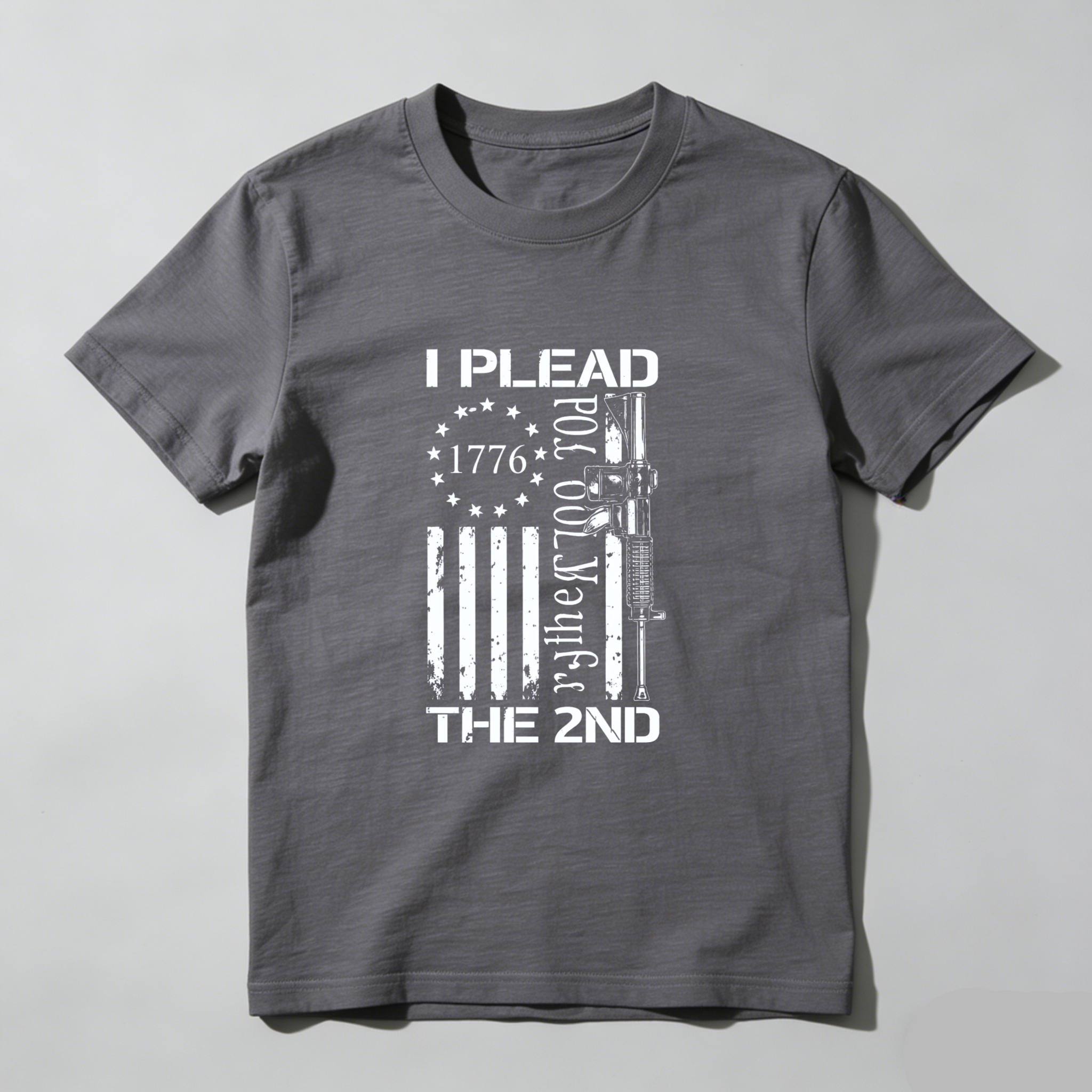 I Plead The 2nd Amendment Gun Rights T Shirt Made In Usa