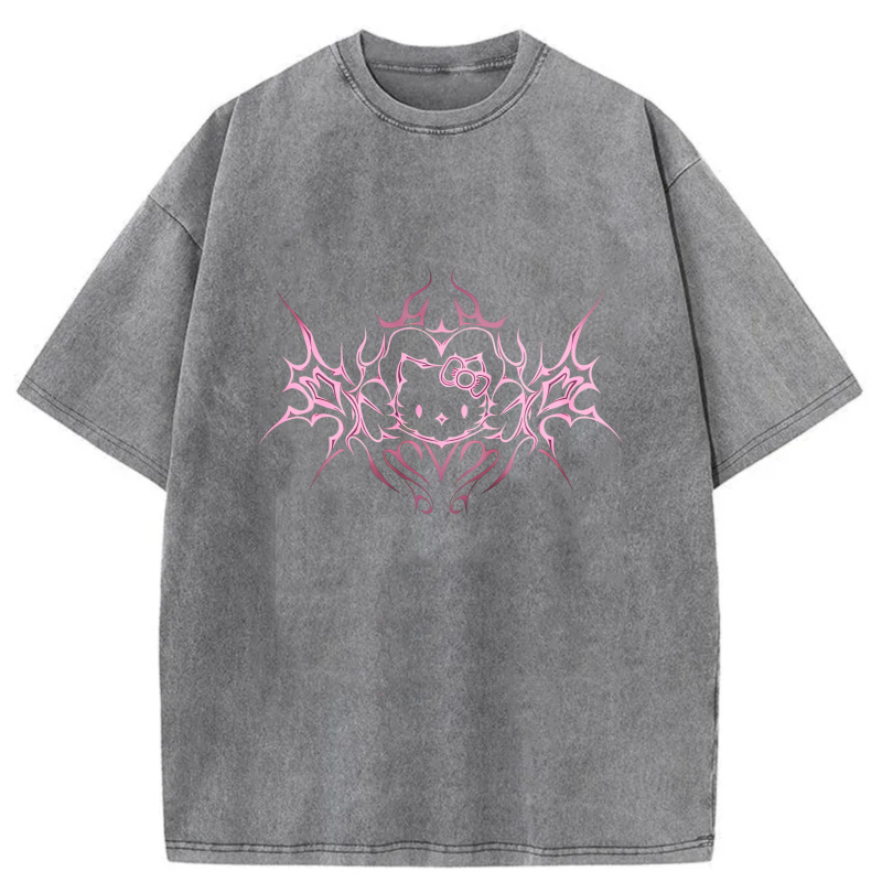 Pink Tribal Hello Kitty Design tshirt 100% cotton