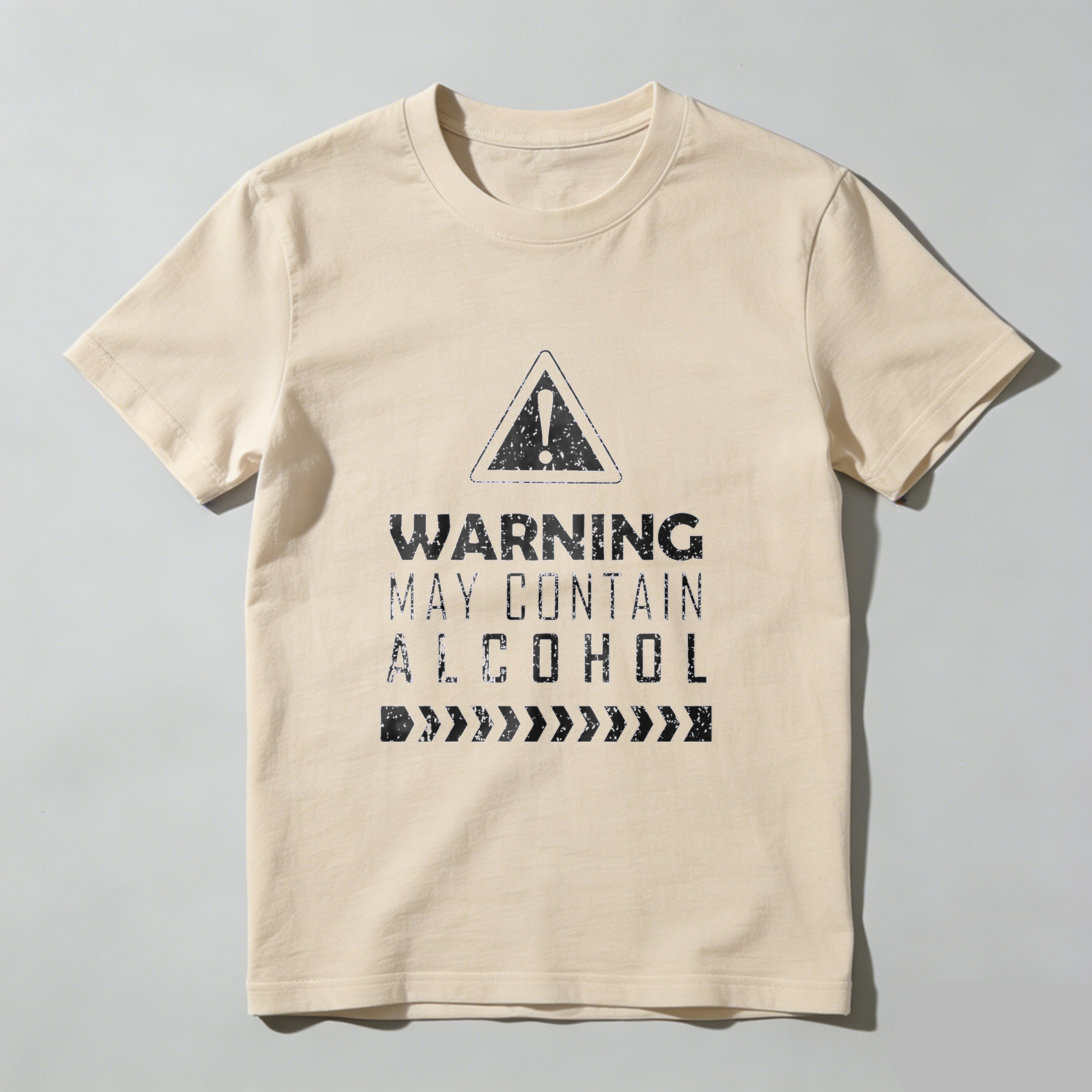 TEECURENT Warning May Contain Alcohol T-Shirt Humor Gift For Drinkers Fun Statement Shirt WOMEN