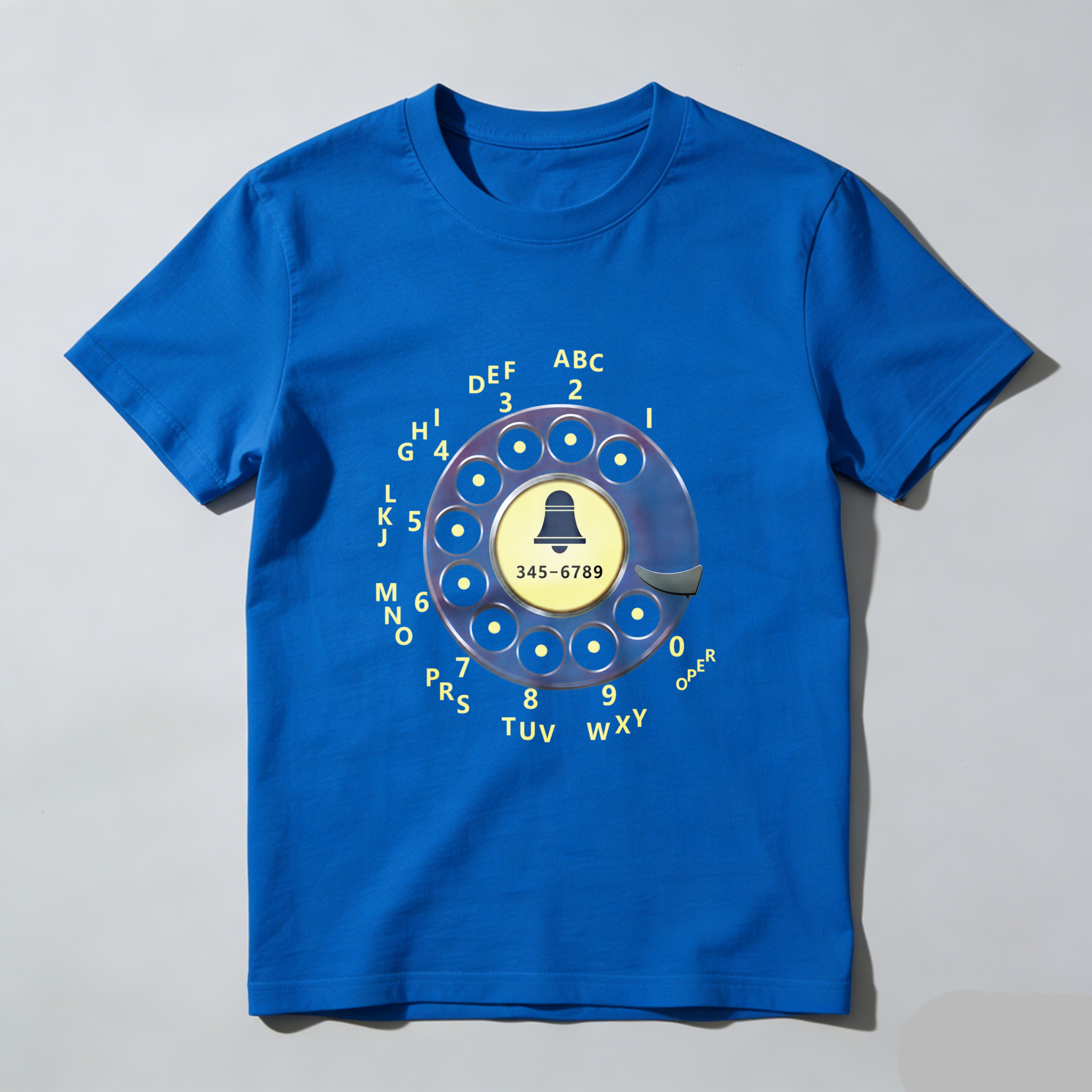 Retro Rotary Dial Phone T-Shirt Vintage Telephone Design Made In Usa