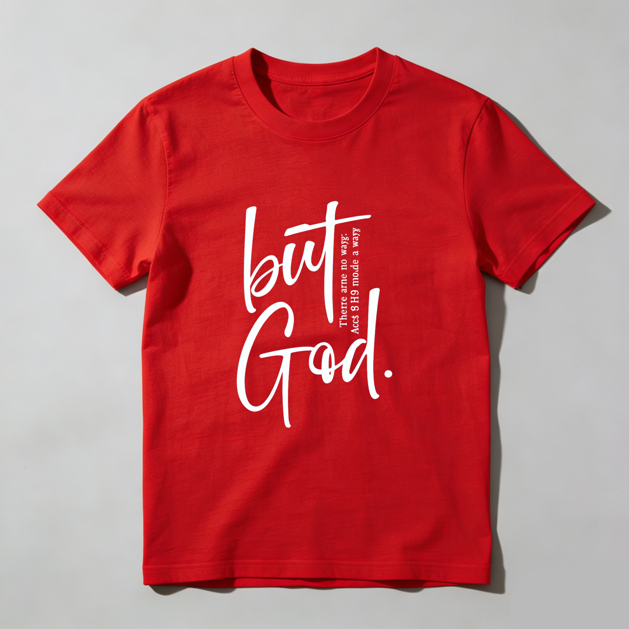TEECURENT But God There Was No Way But He Made A Way Christian T Shirt Faith Inspired Religious Quote Apparel For Men And Women WOMEN
