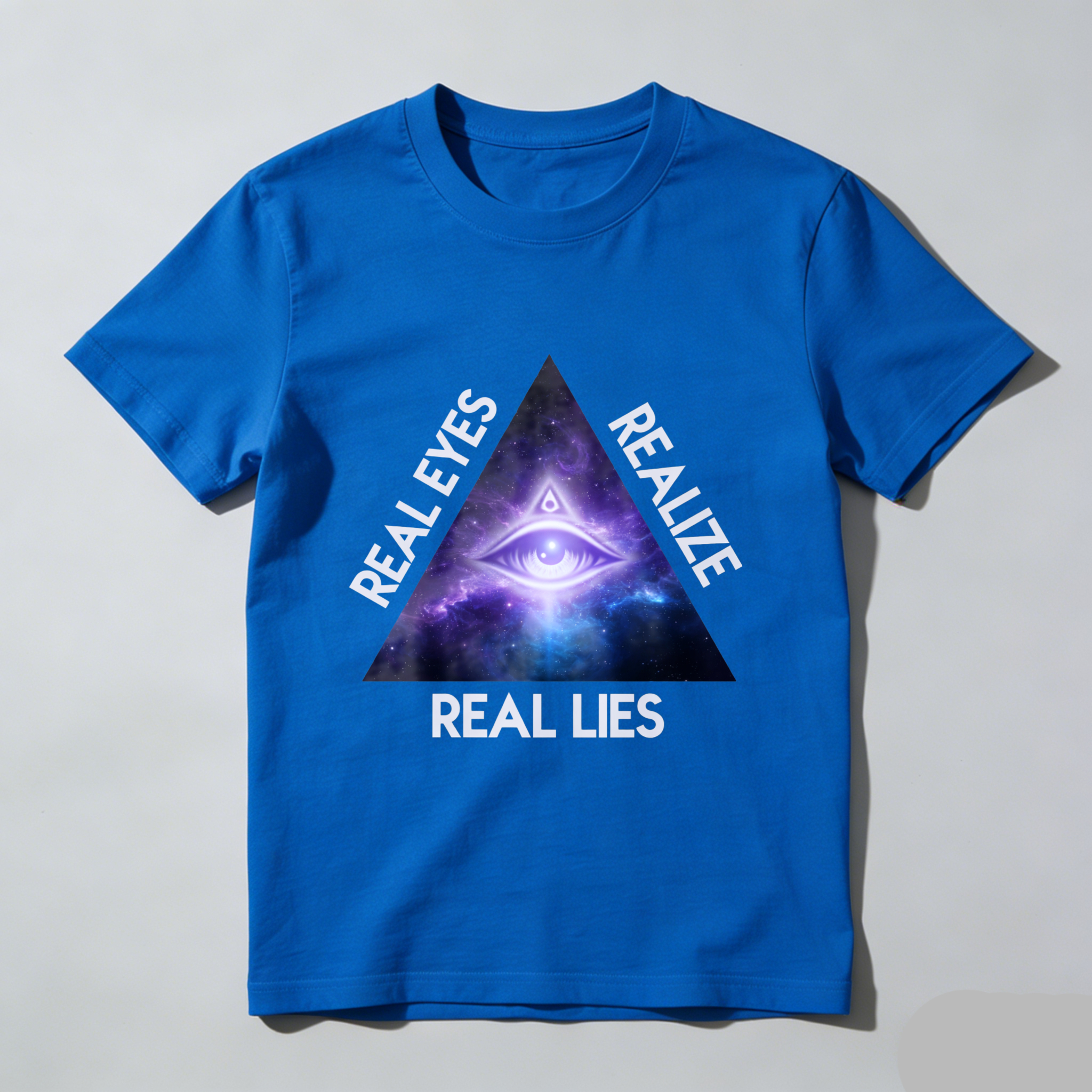 TEECURENT  Real Eyes Realize Real Lies Pyramid Eye Galaxy TEECURENT