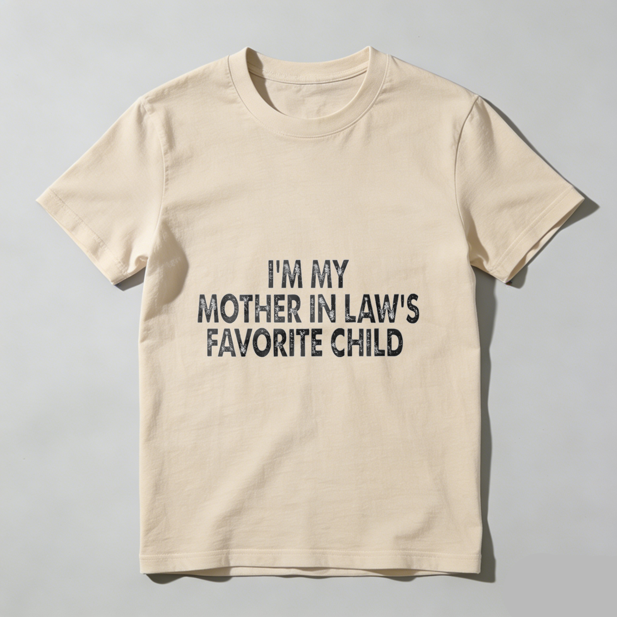 TEECURENT I M My Mother In Laws Favorite Child T Shirt Funny Family Gift For Sons And Daughters In Law Humorous Wedding Apparel