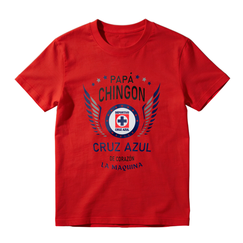 Papa Chingon Cruz Azul De Corazon La Maquina Unisex Classic T-shirt