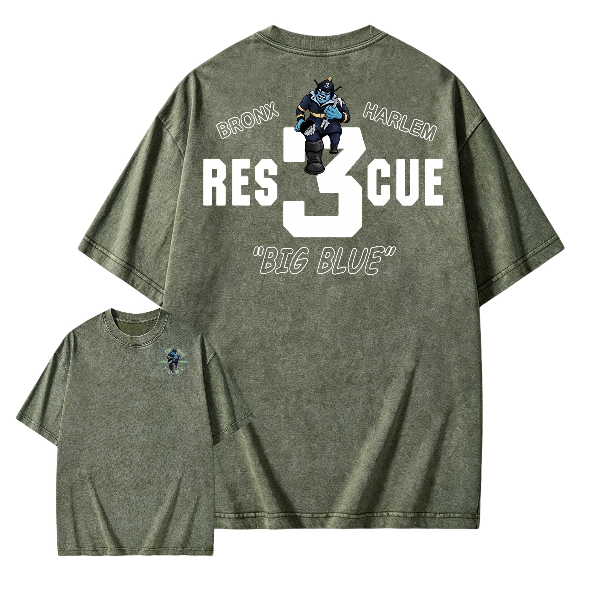 Men's F-R 3 B-H Graphic Print Washed Shirt