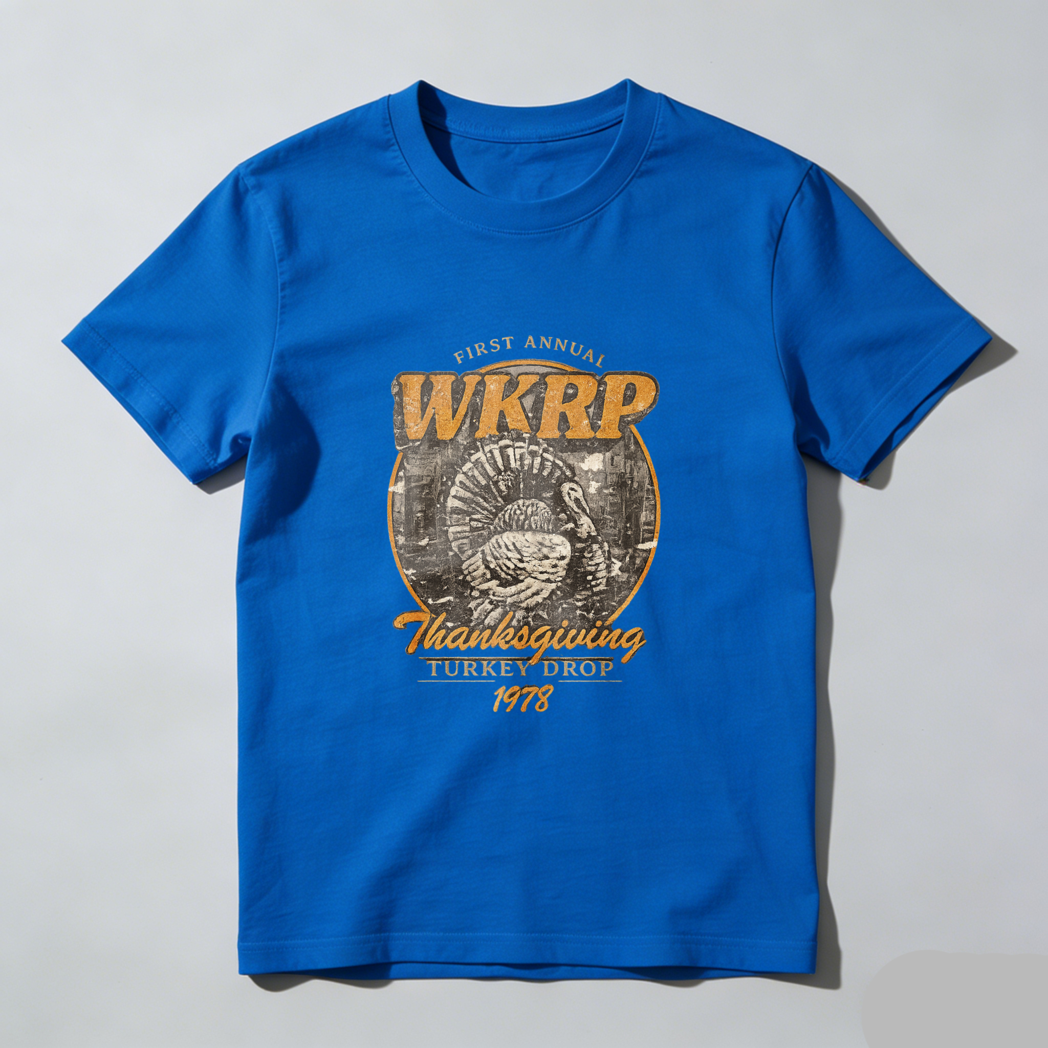 TEECURENT First Annual Wkrp Thanksgiving Turkey Drop 1978 T Shirt