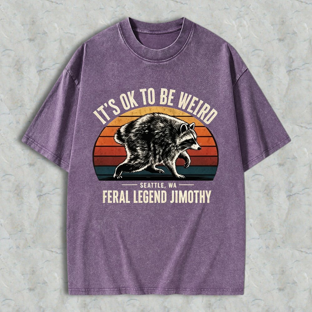 It’s Ok To Be Weird Jimothy Rascal Washed Shirt 